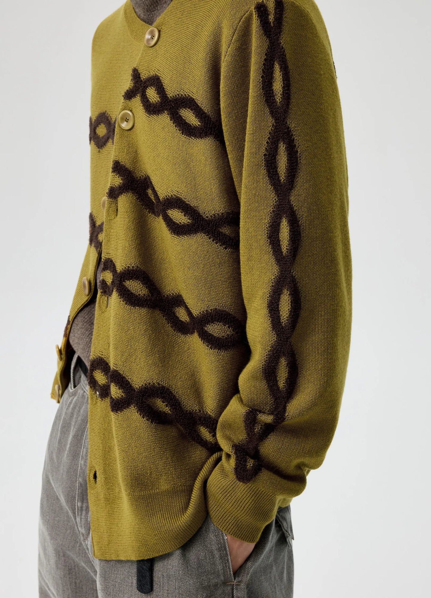 Offset Cable Cardigan