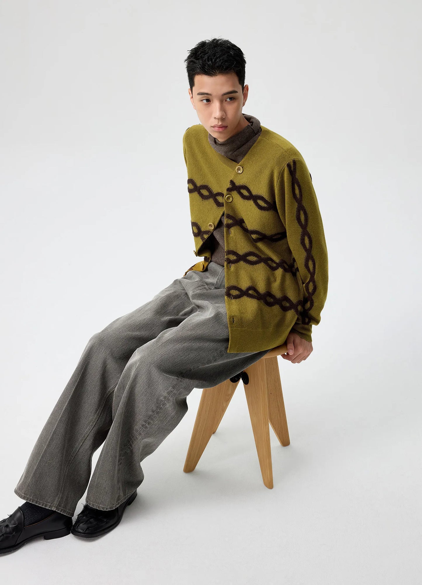 Offset Cable Cardigan