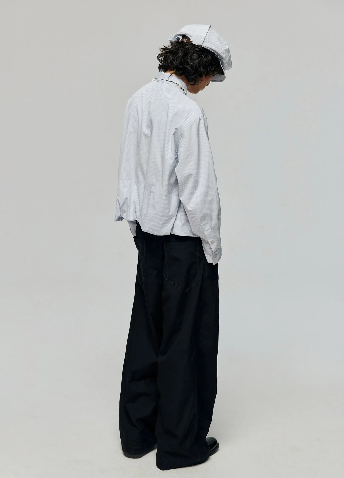 Pinstripe Boxy Shirt