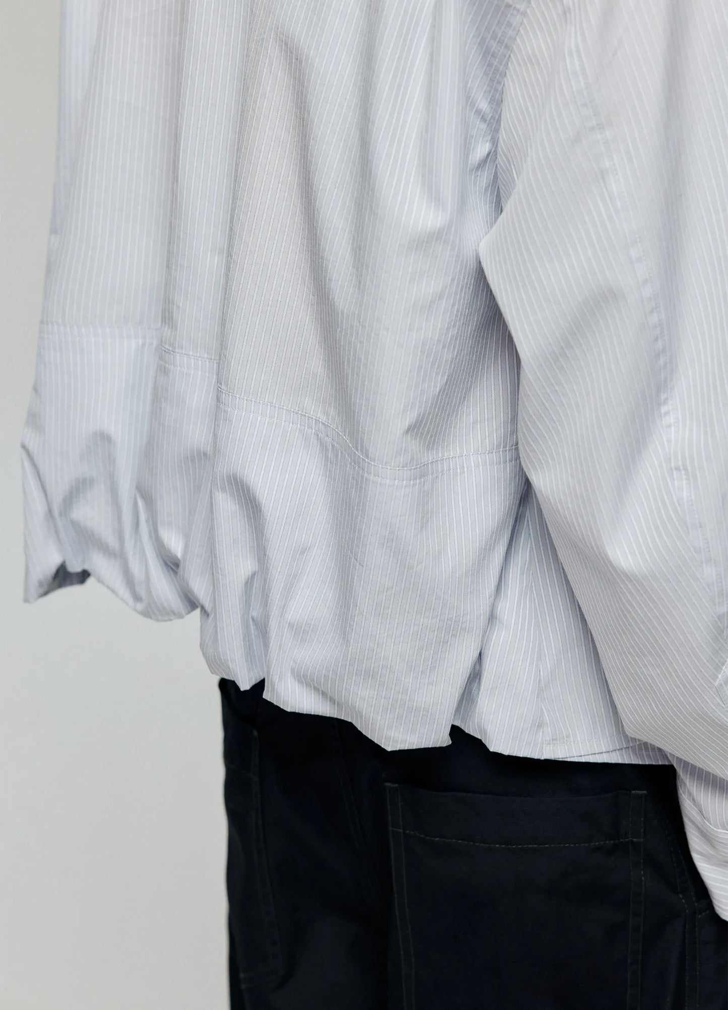 Pinstripe Boxy Shirt