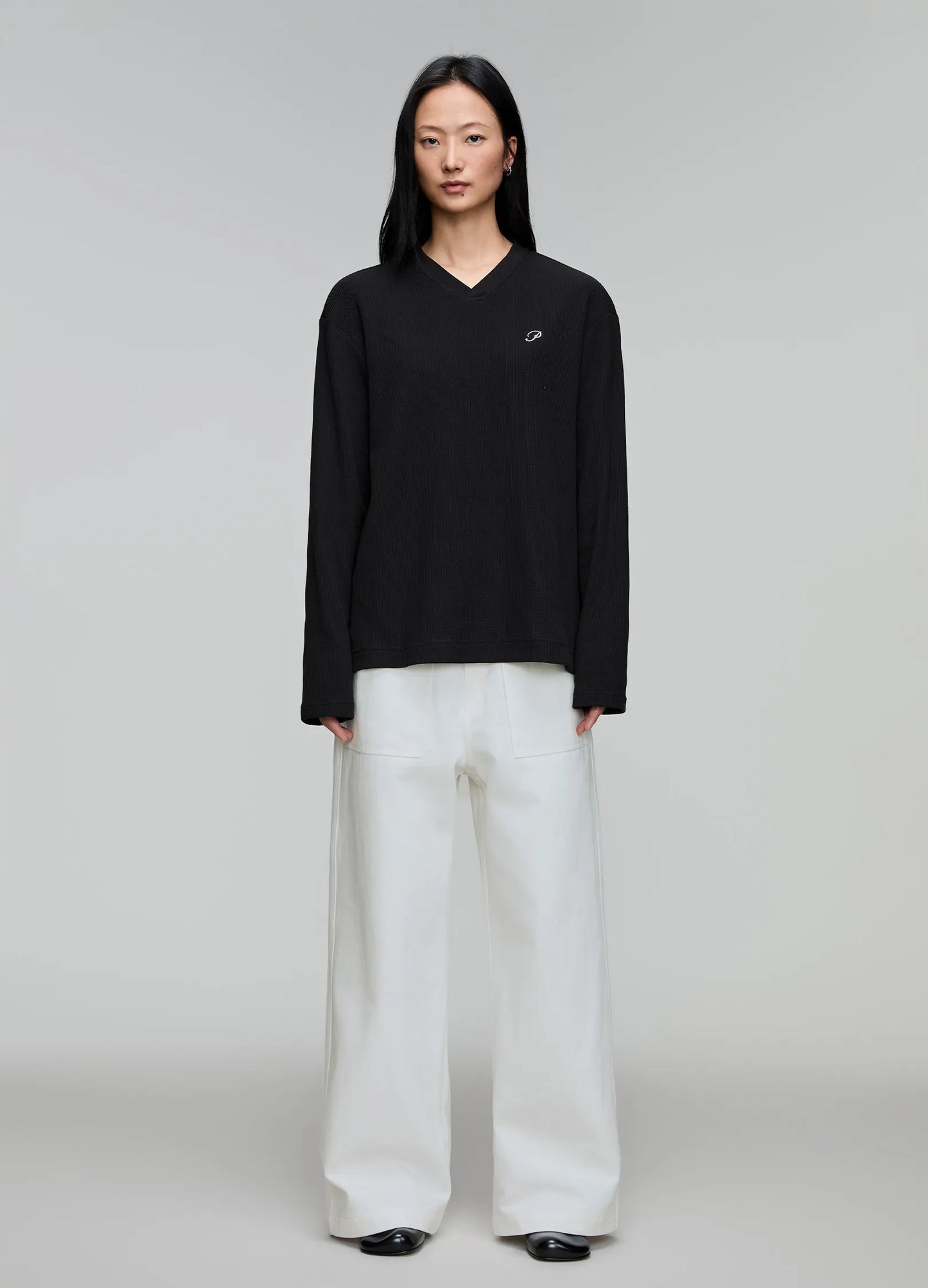P Waffle Knit