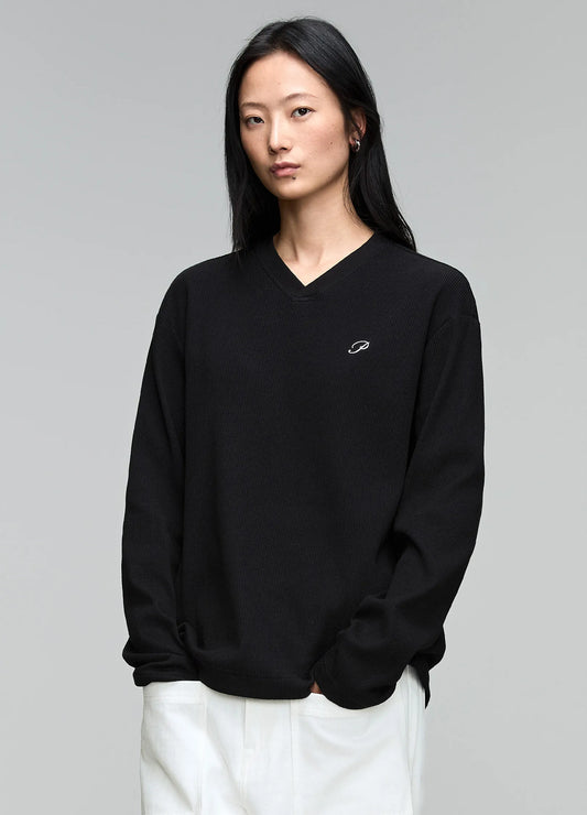 P Waffle Knit