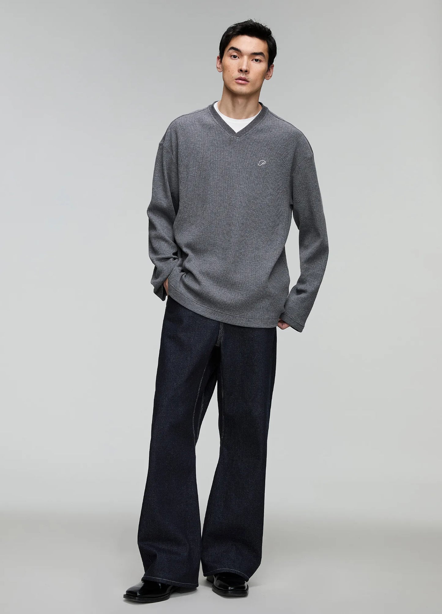 P Waffle Knit