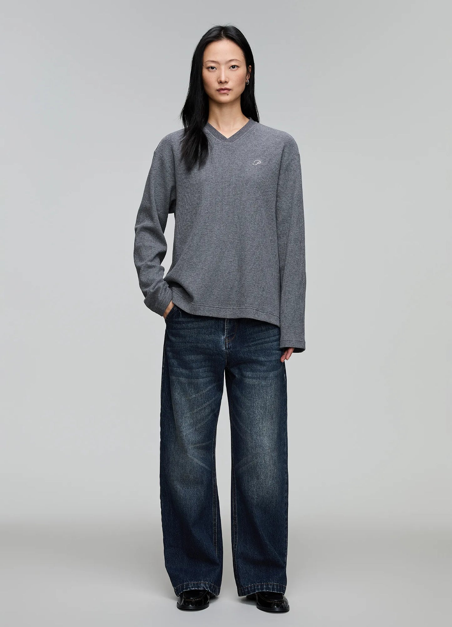 P Waffle Knit