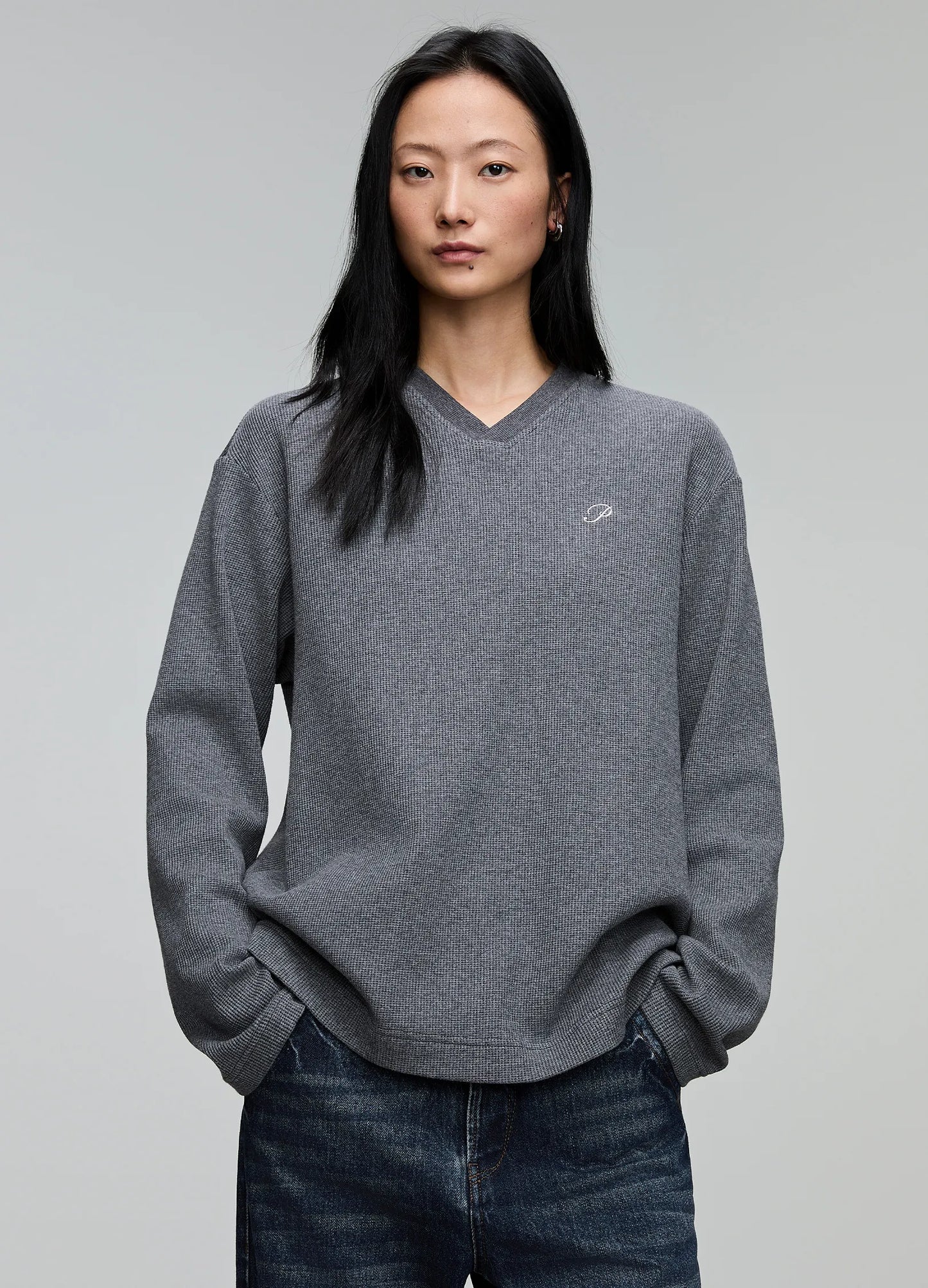 P Waffle Knit