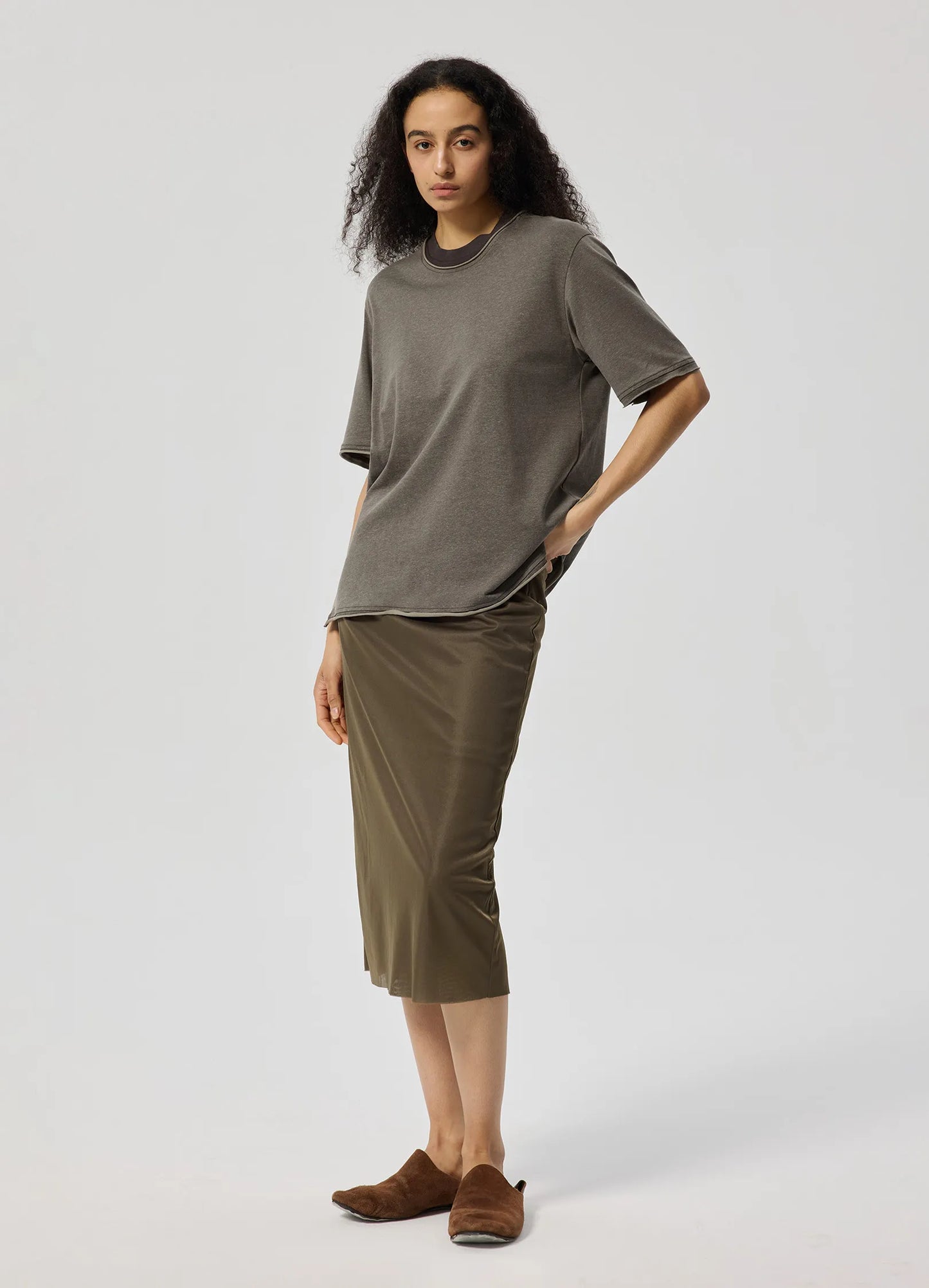 Paneled Collar Tee