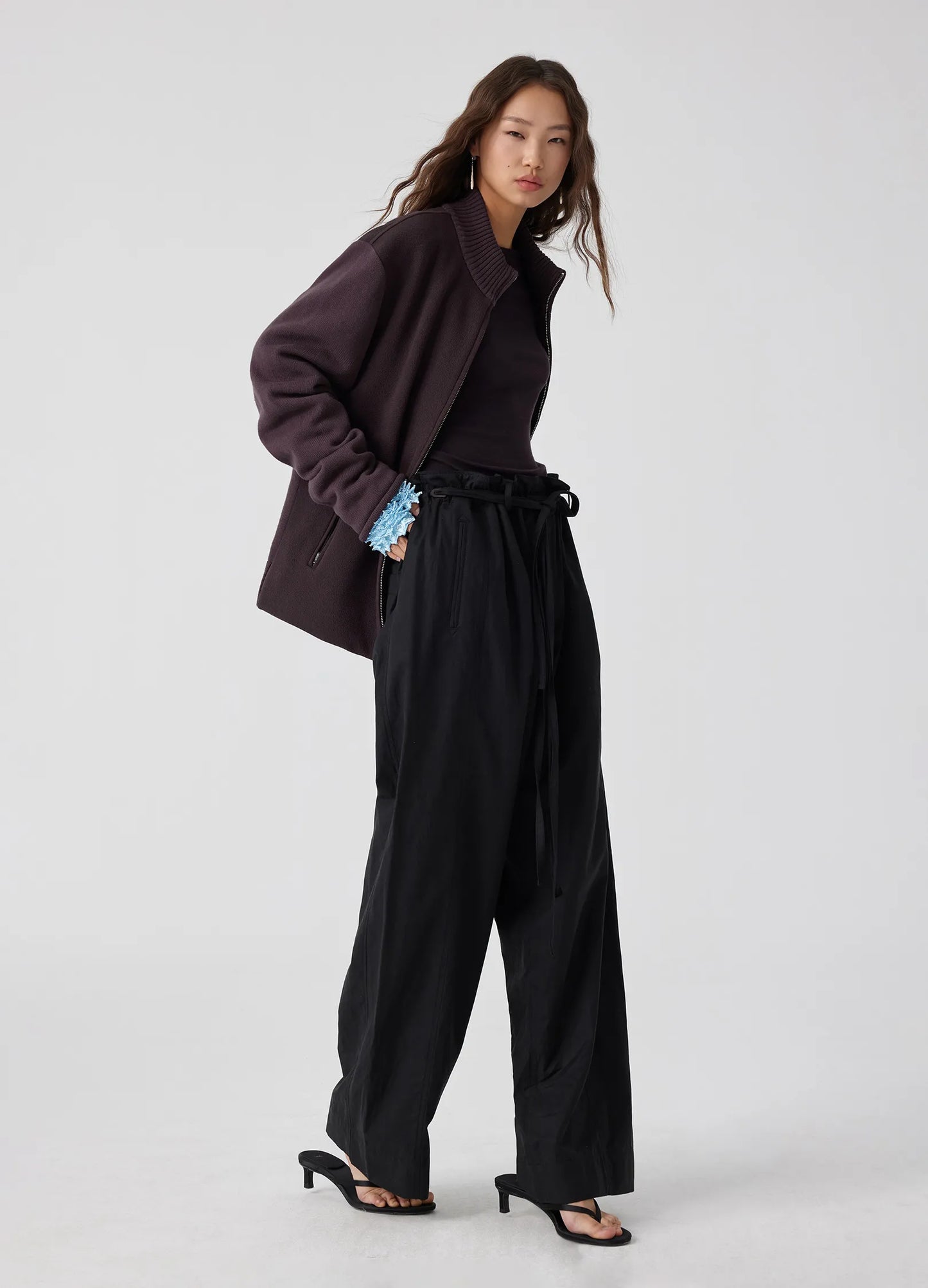 Paneled Knit Jacket
