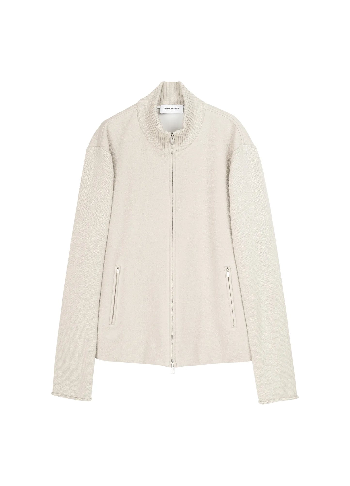 Paneled Knit Jacket
