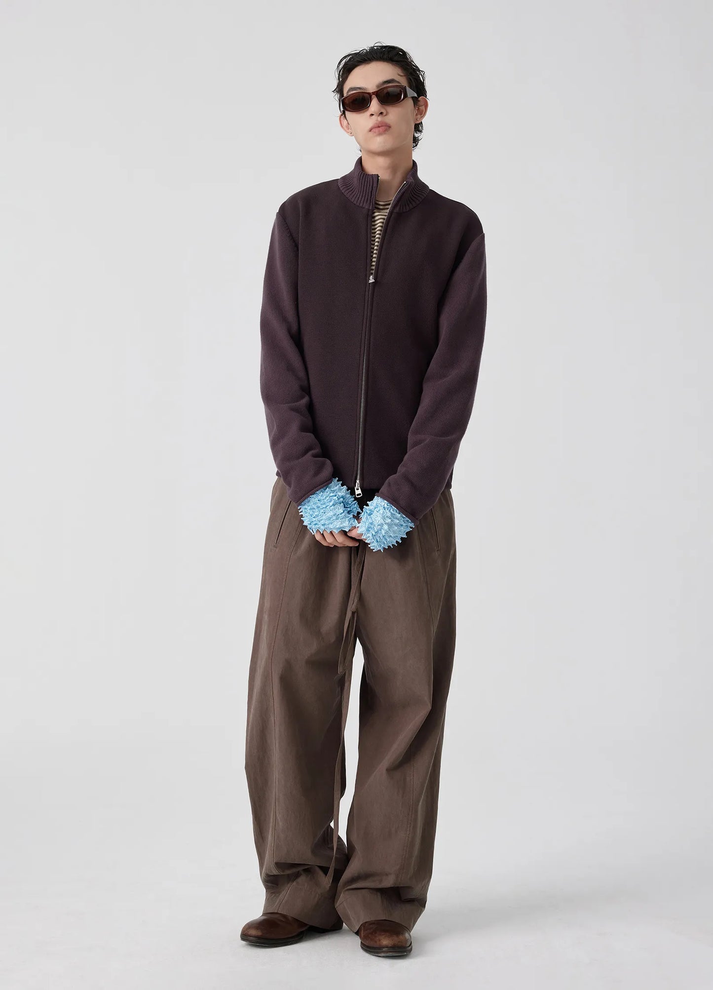 Paneled Knit Jacket
