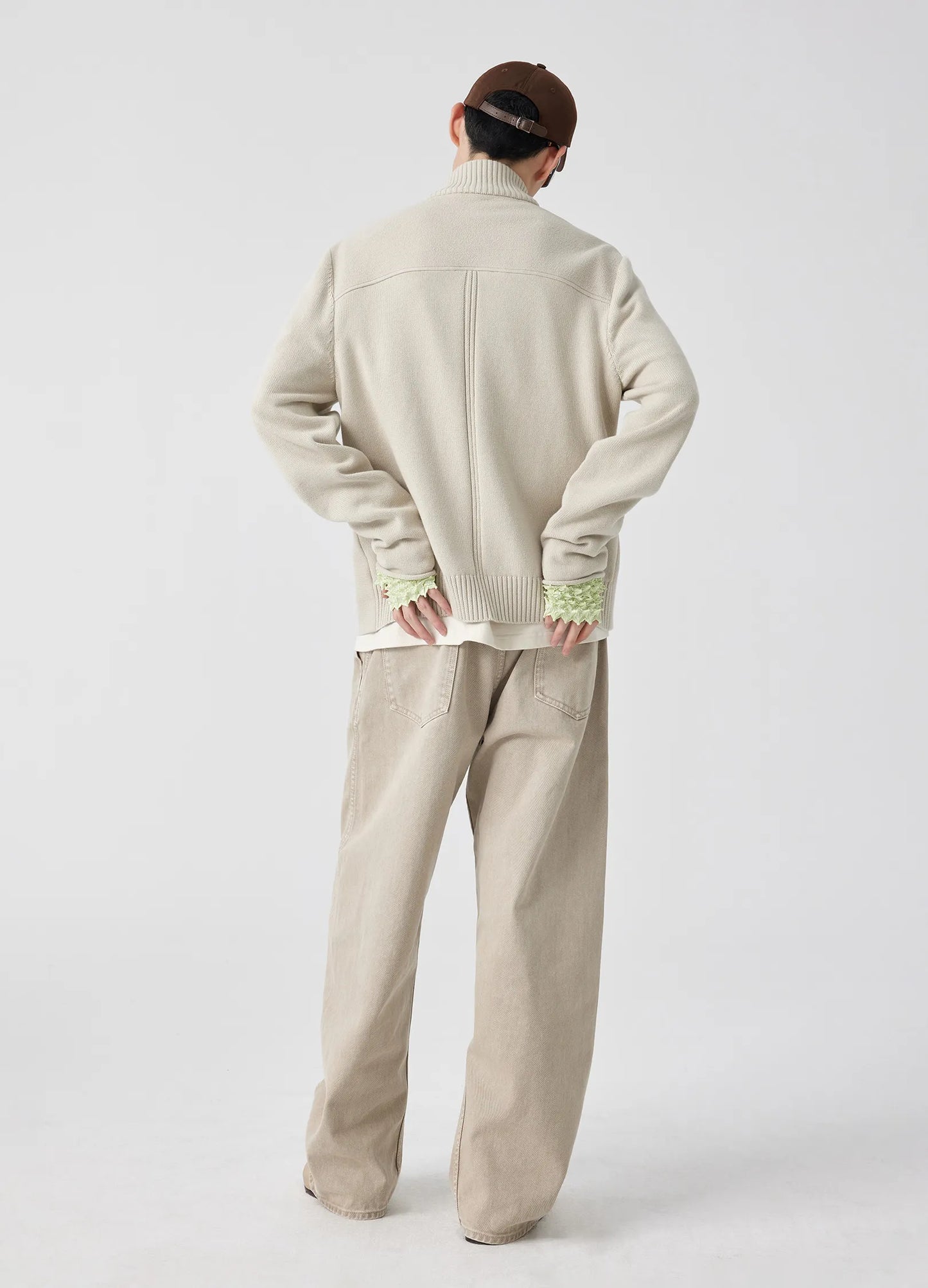 Paneled Knit Jacket