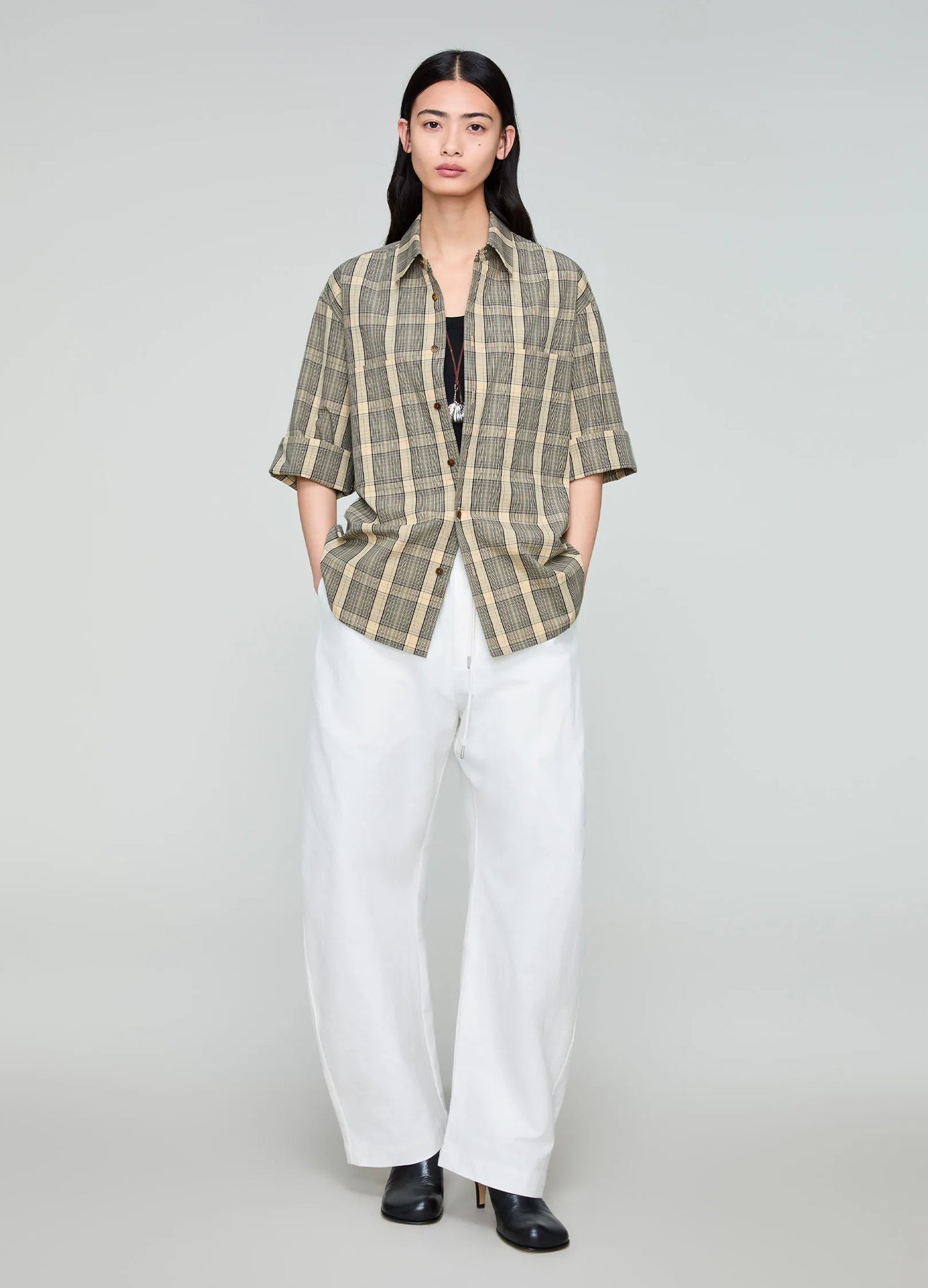 Plaid Double Patch Shirt