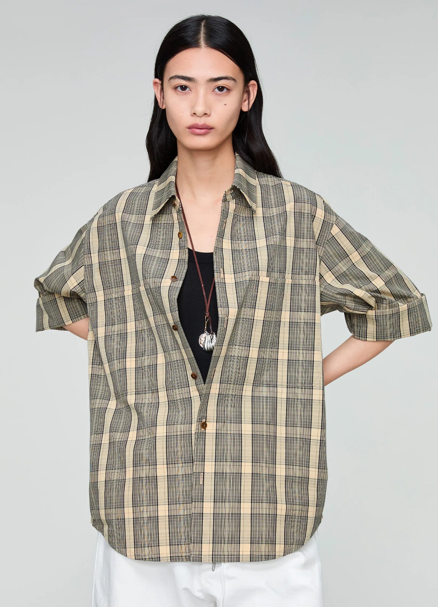Plaid Double Patch Shirt