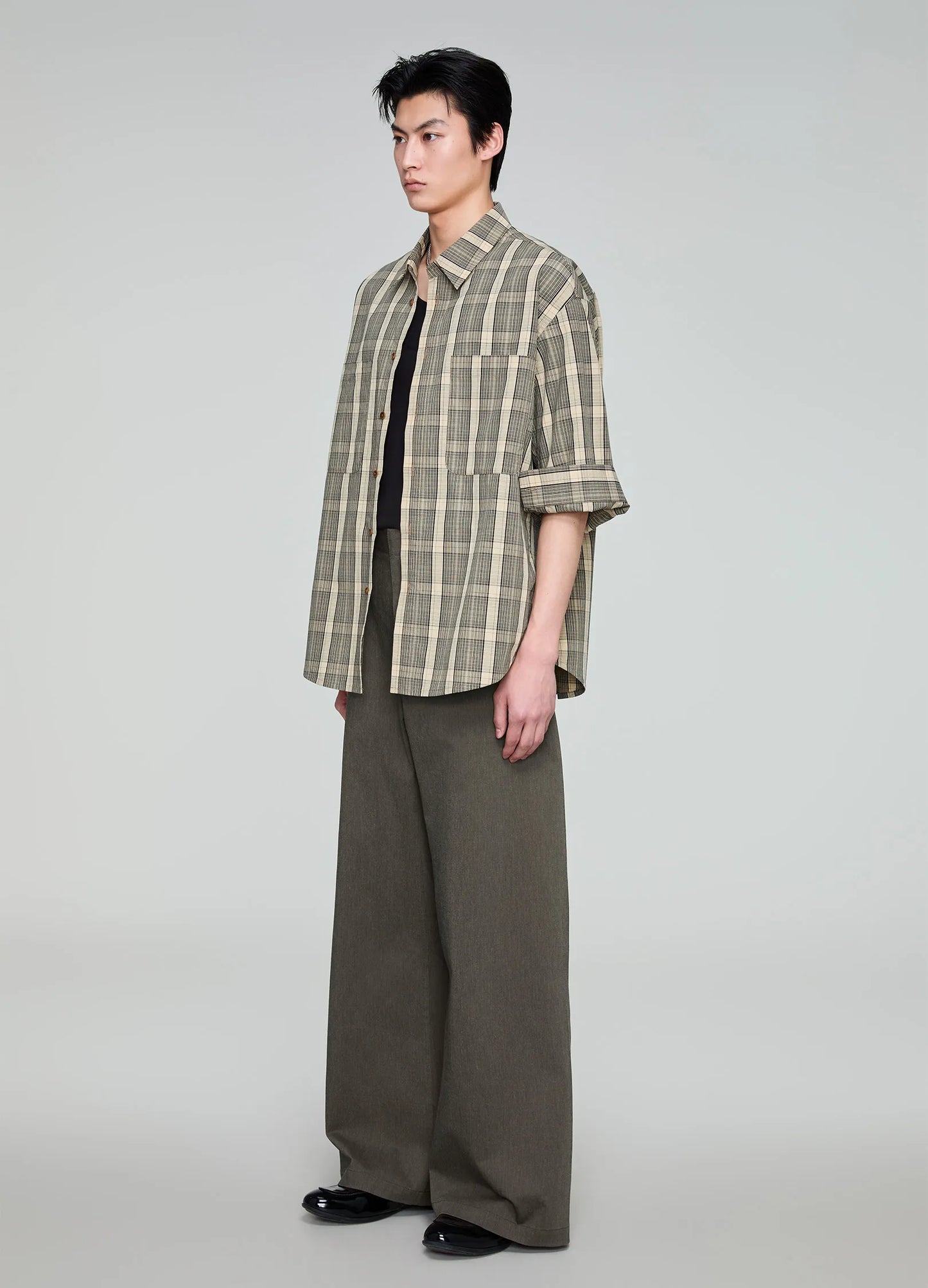 Plaid Double Patch Shirt