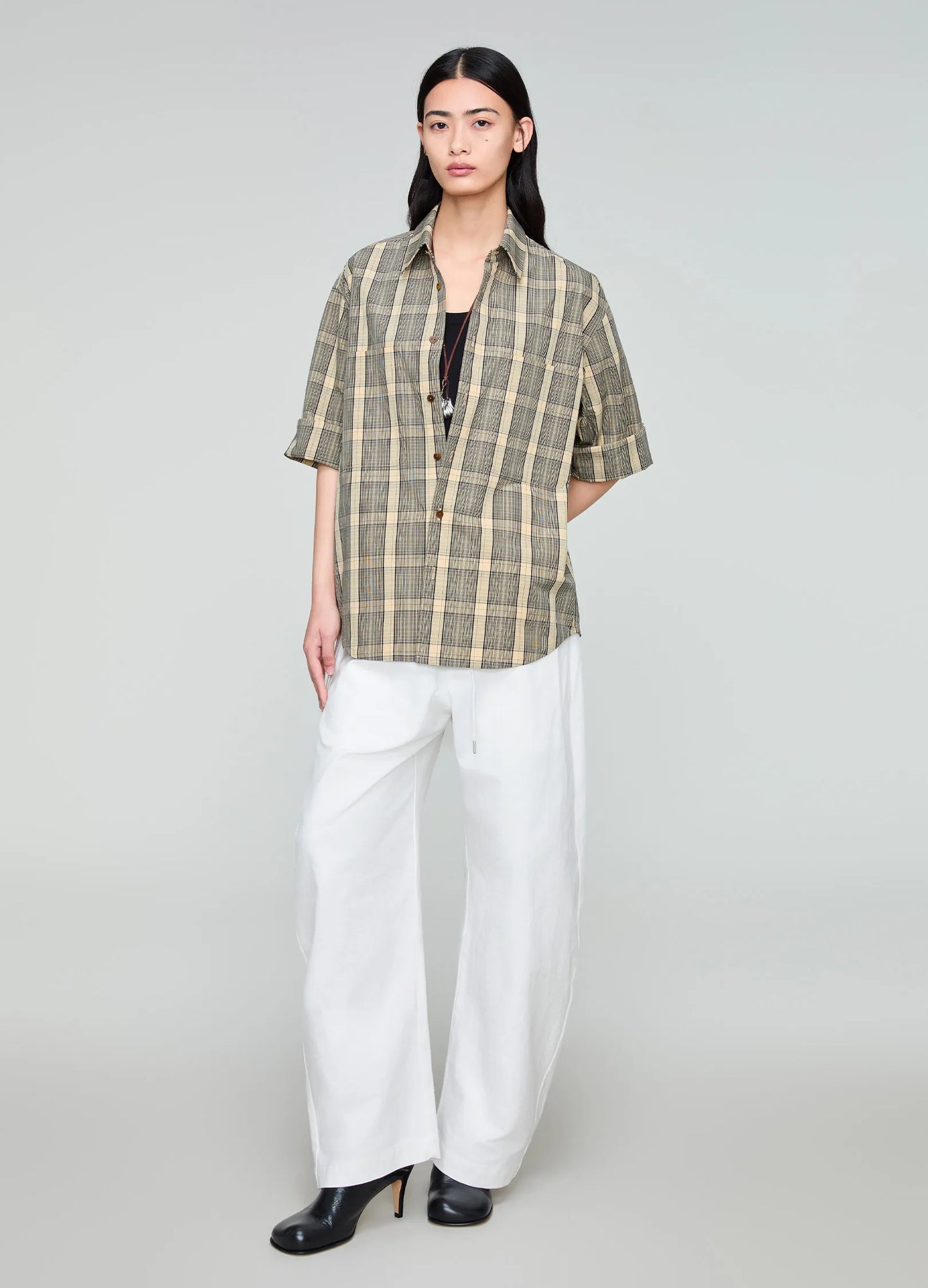 Plaid Double Patch Shirt