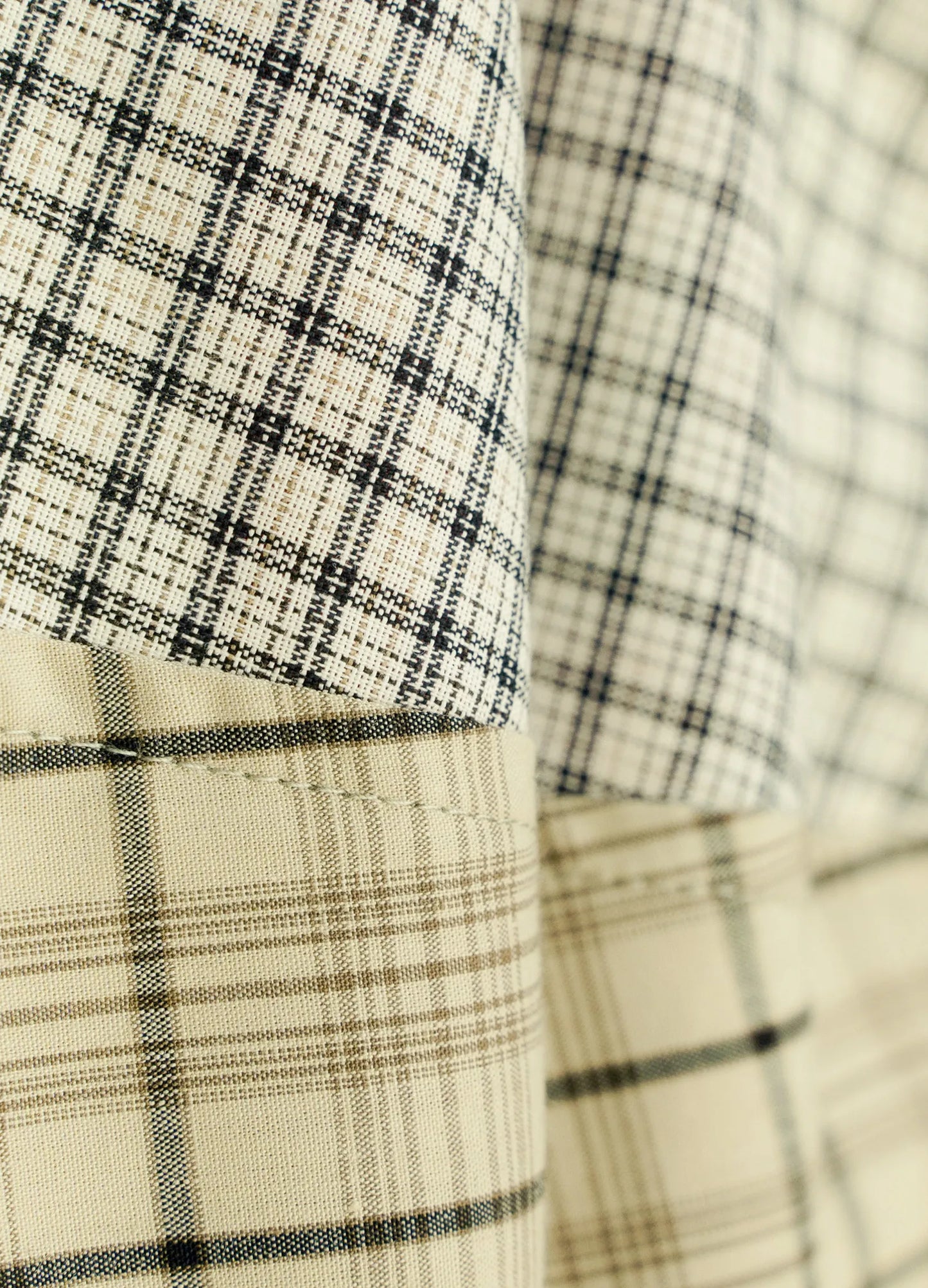 Plaid Mid Skirt