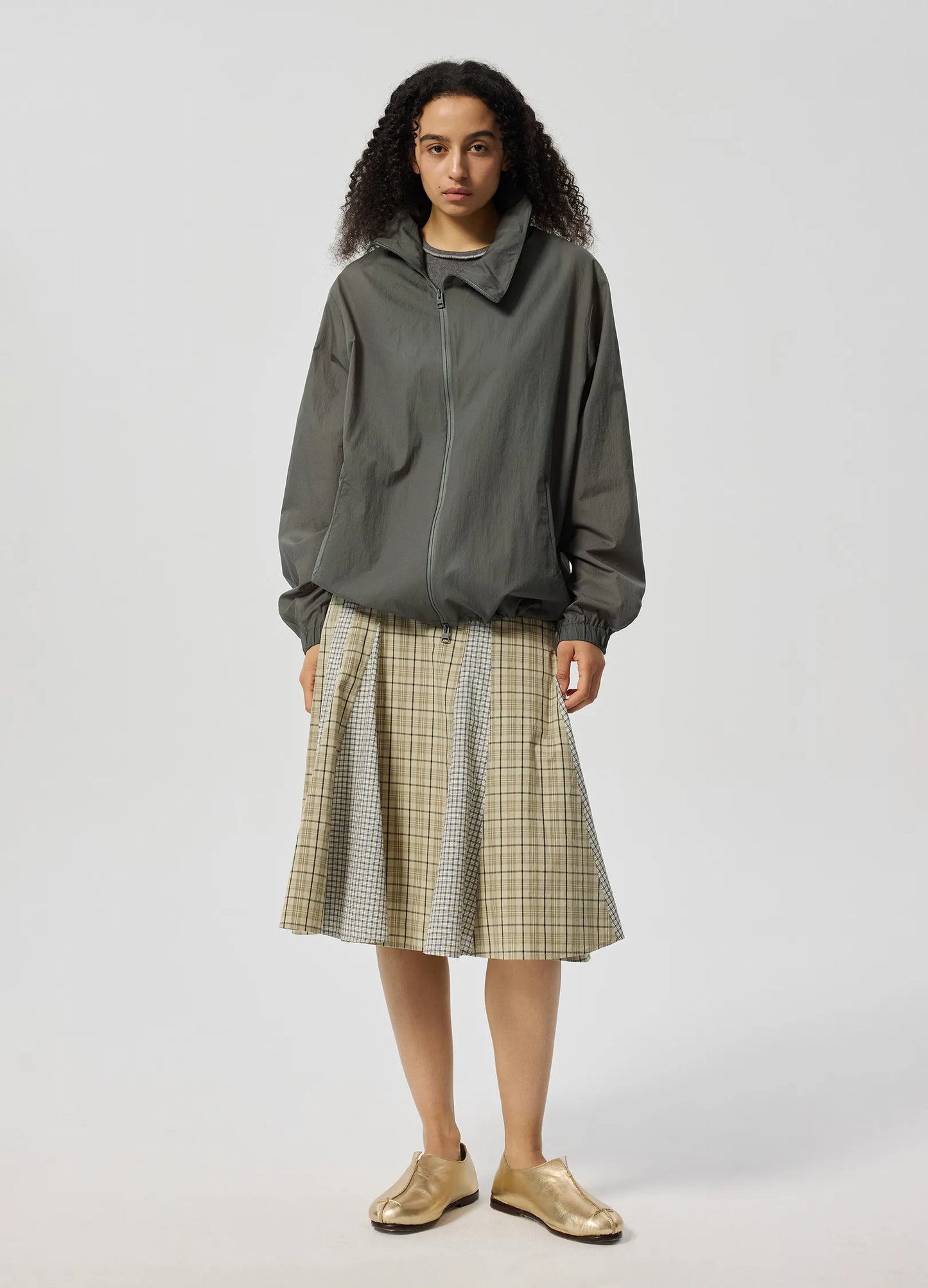 Plaid Mid Skirt