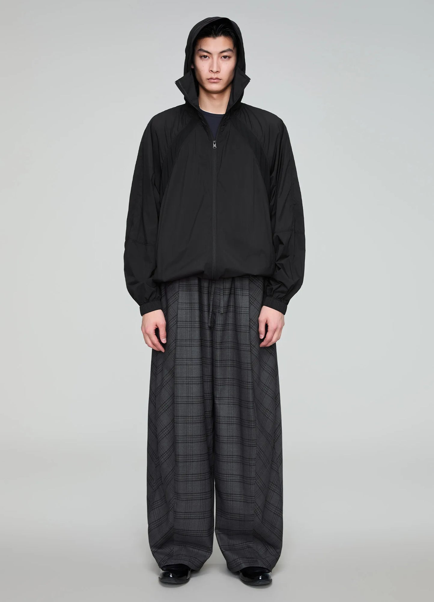Plaid Wide Pleats