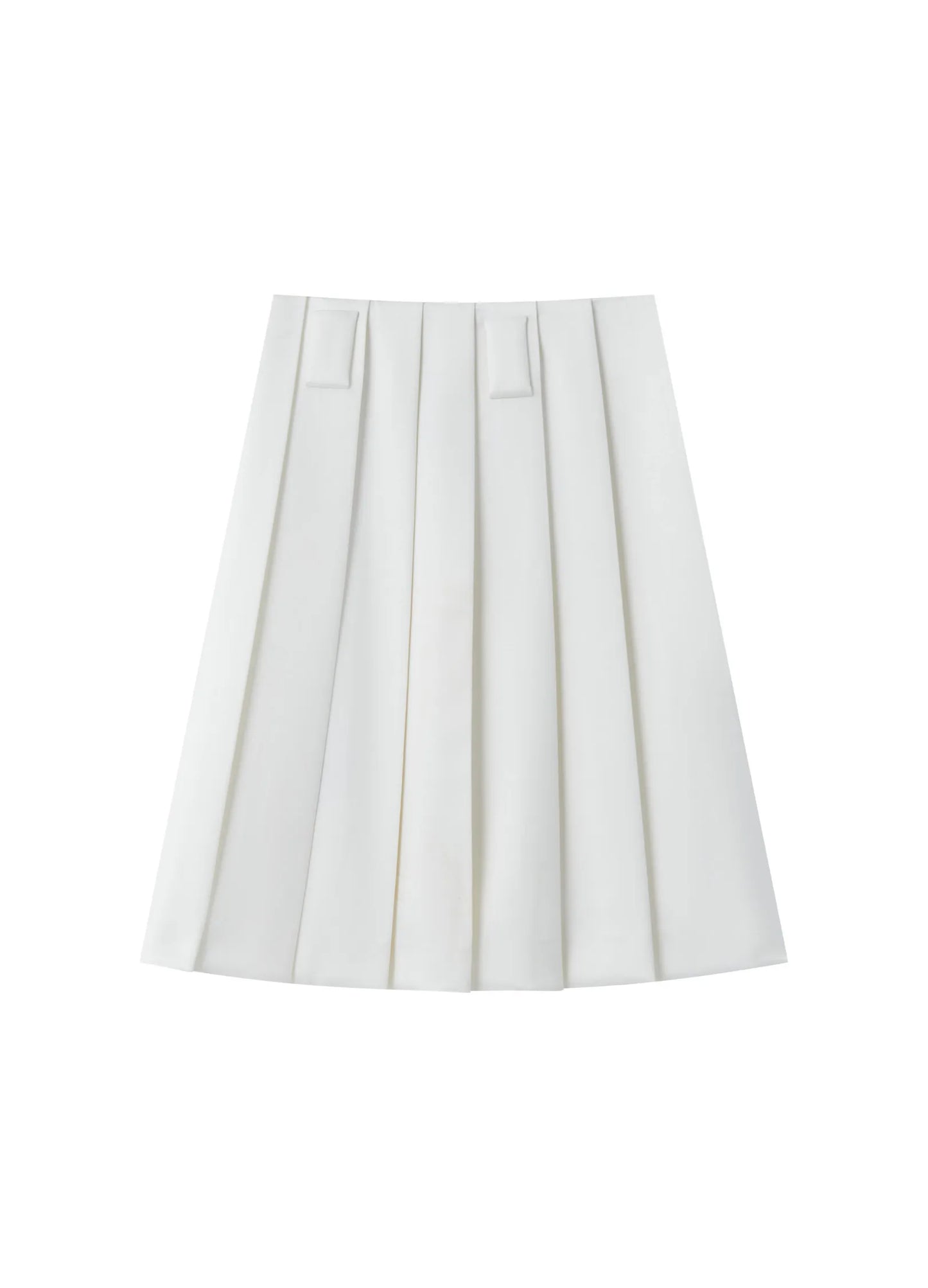 Pleated A-line Skirt