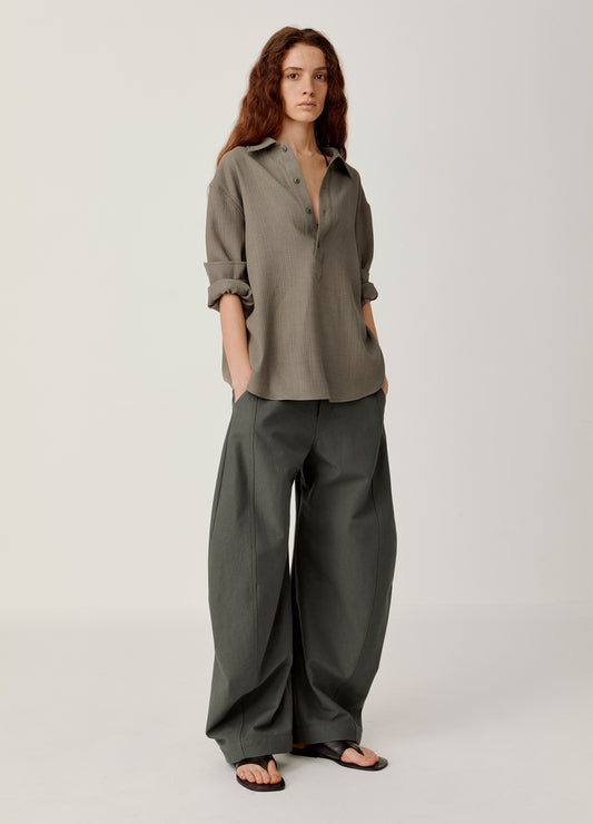 Pleated Casual Shirt