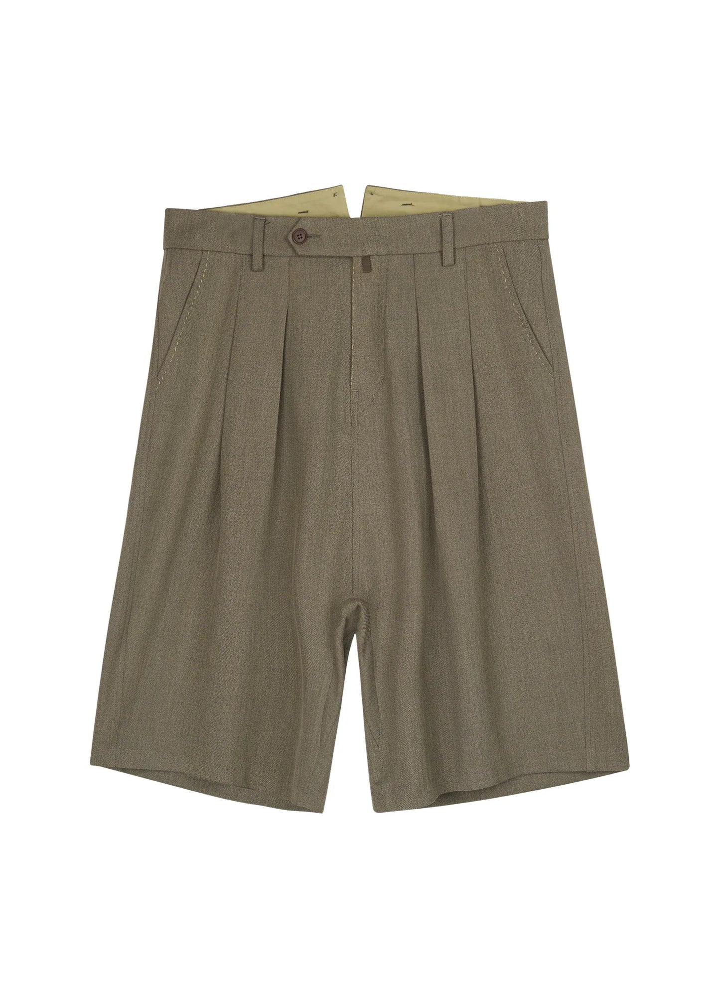 Pleated Drop Shorts