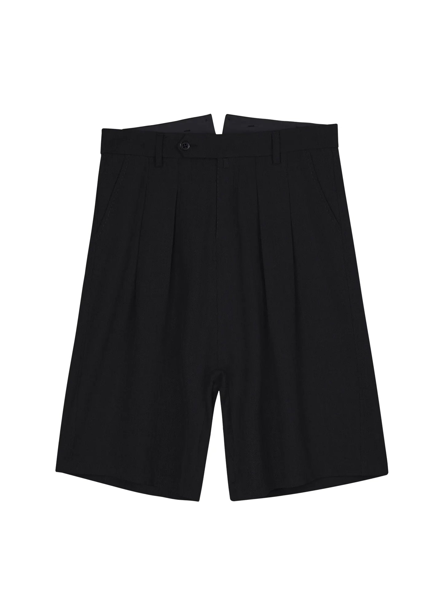 Pleated Drop Shorts