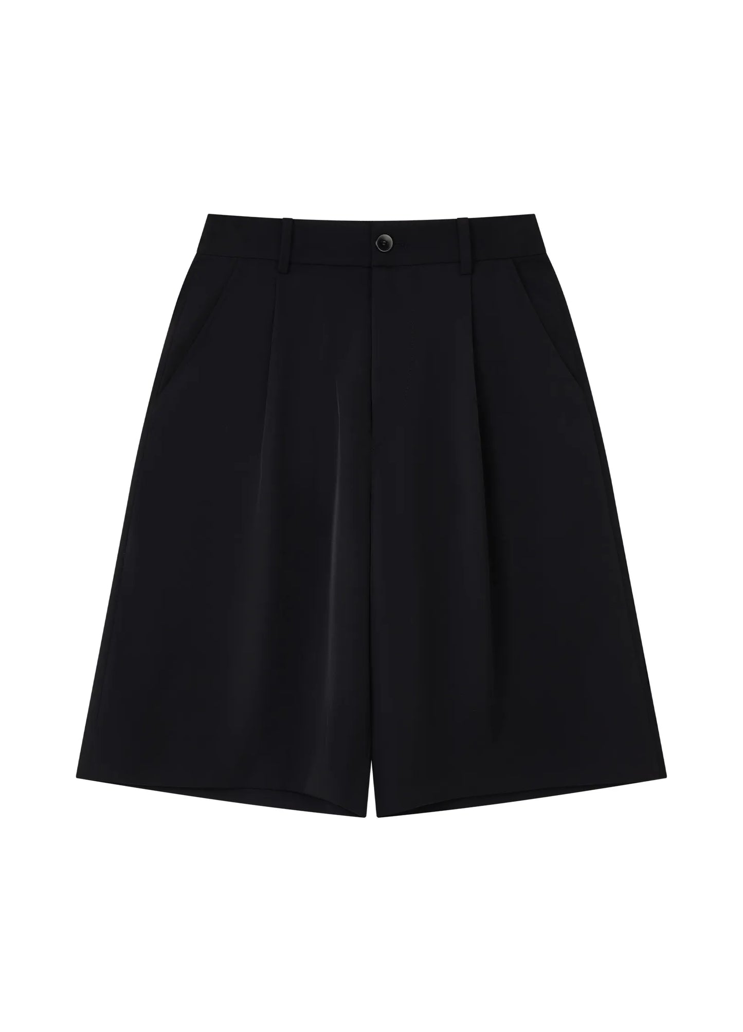 Pleated Suit Shorts