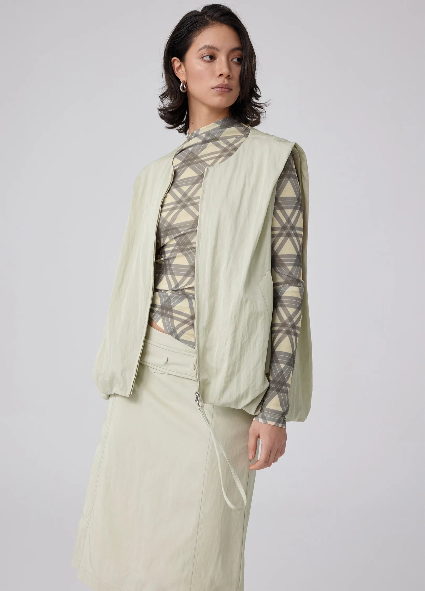 Pleated Vest