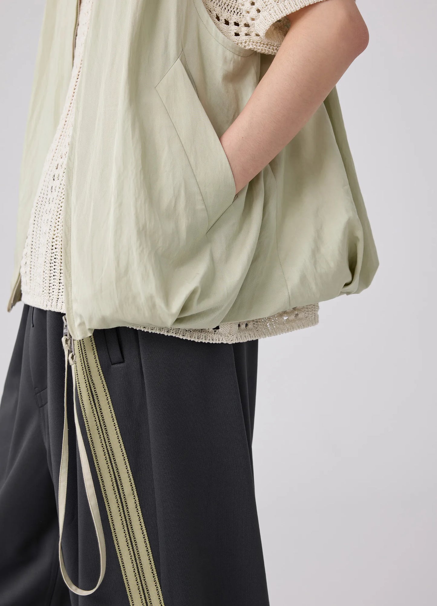 Pleated Vest