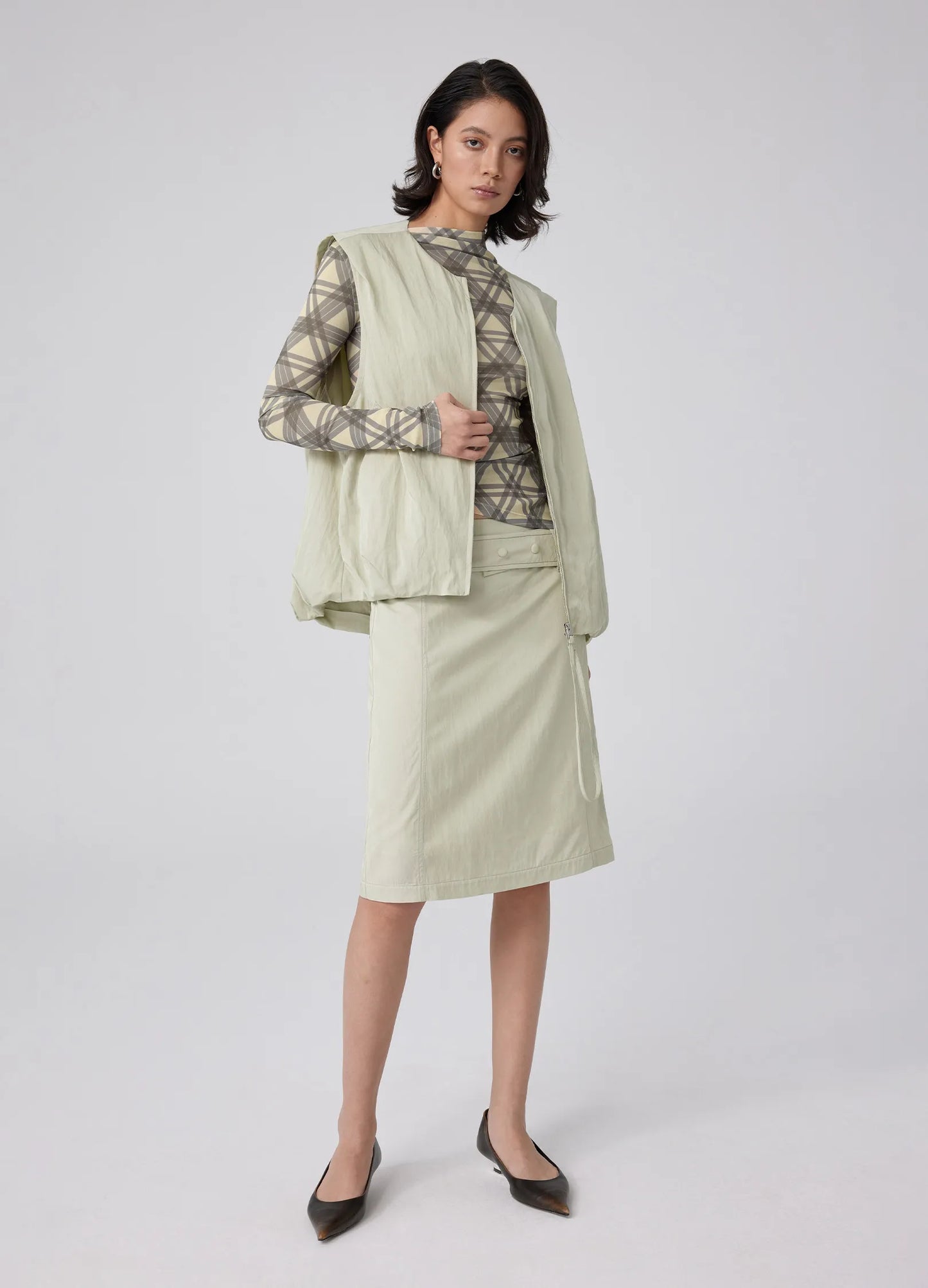 Pleated Vest