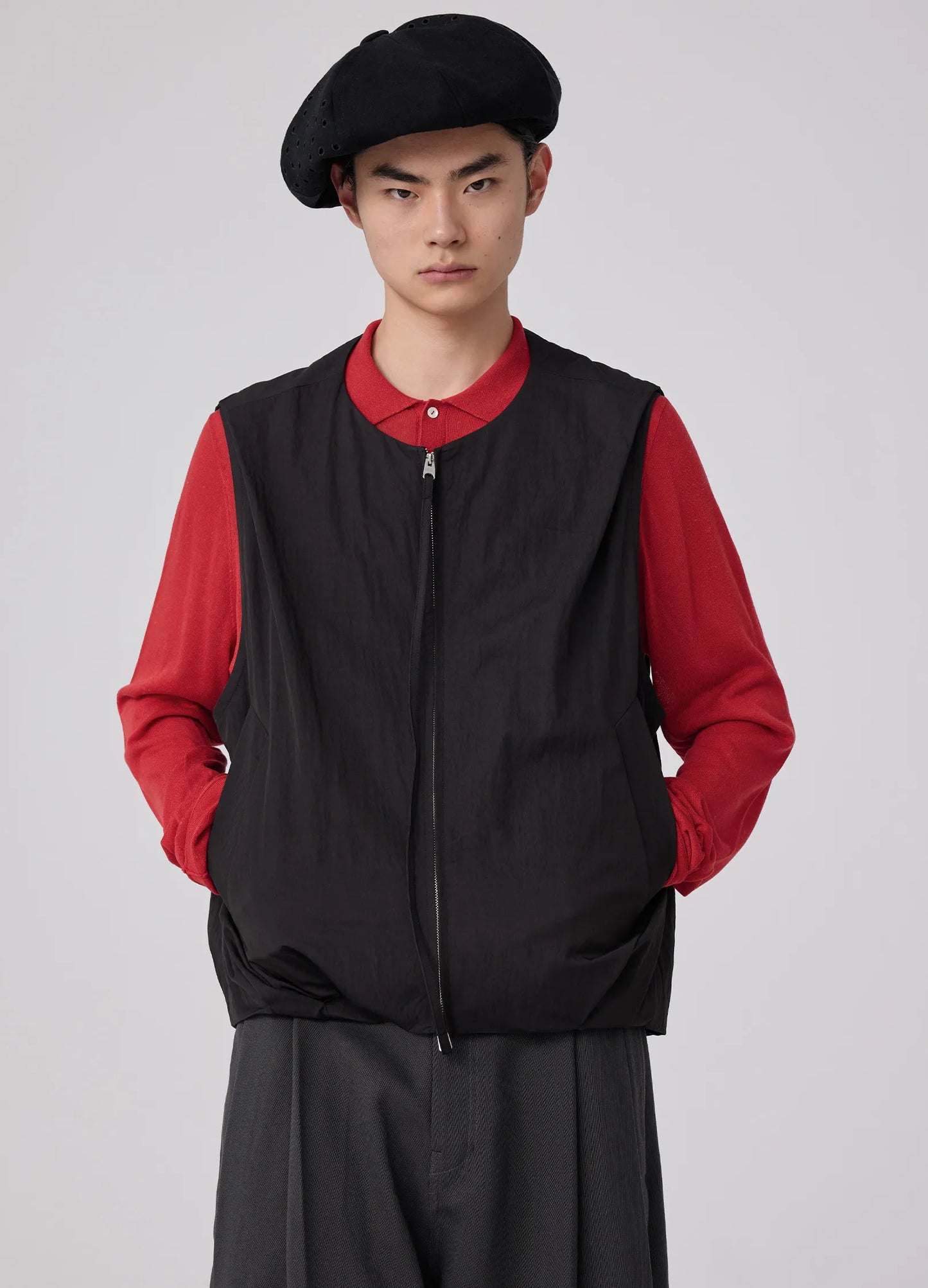 Pleated Vest