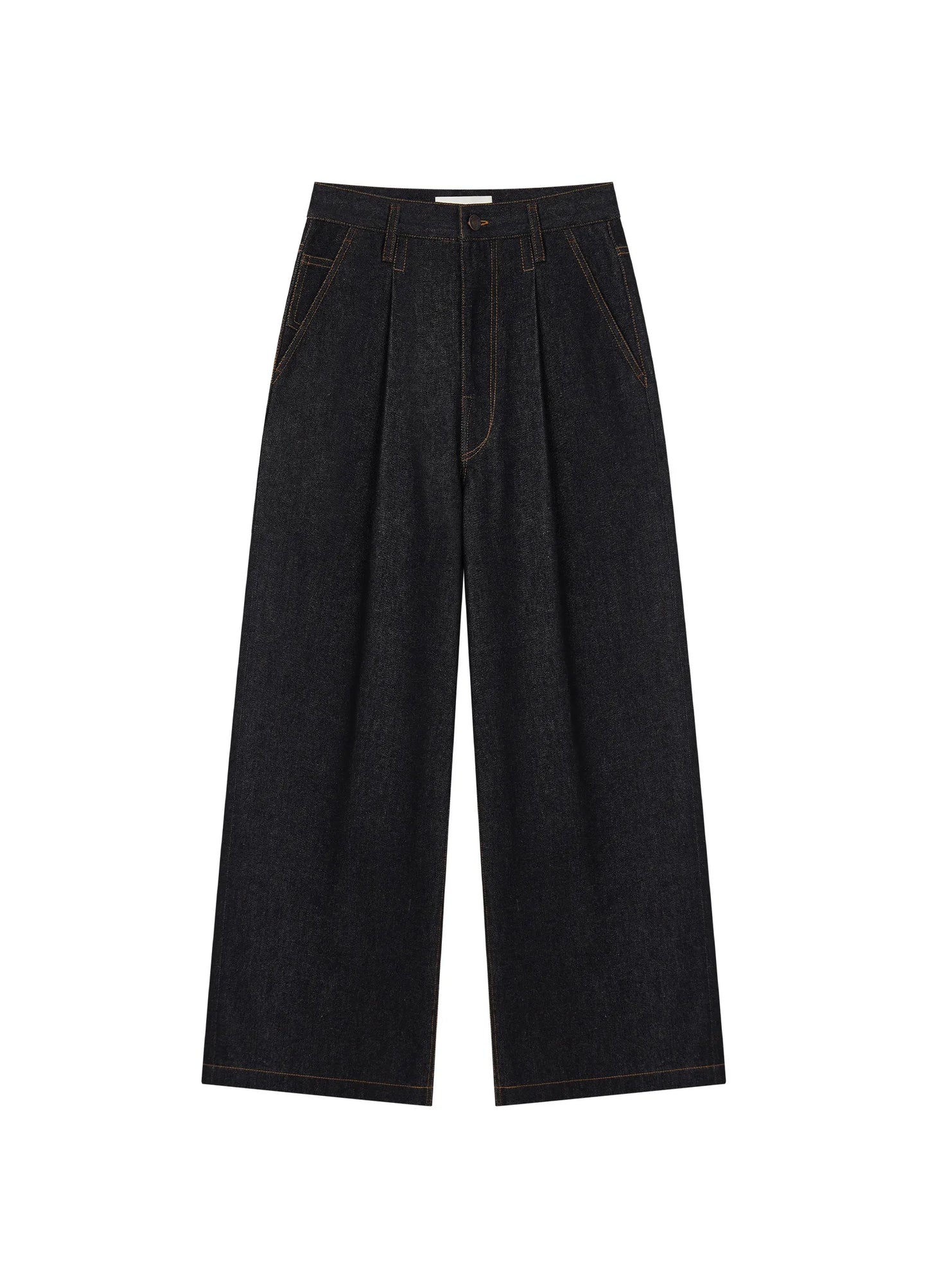 Pleated Wide Denims