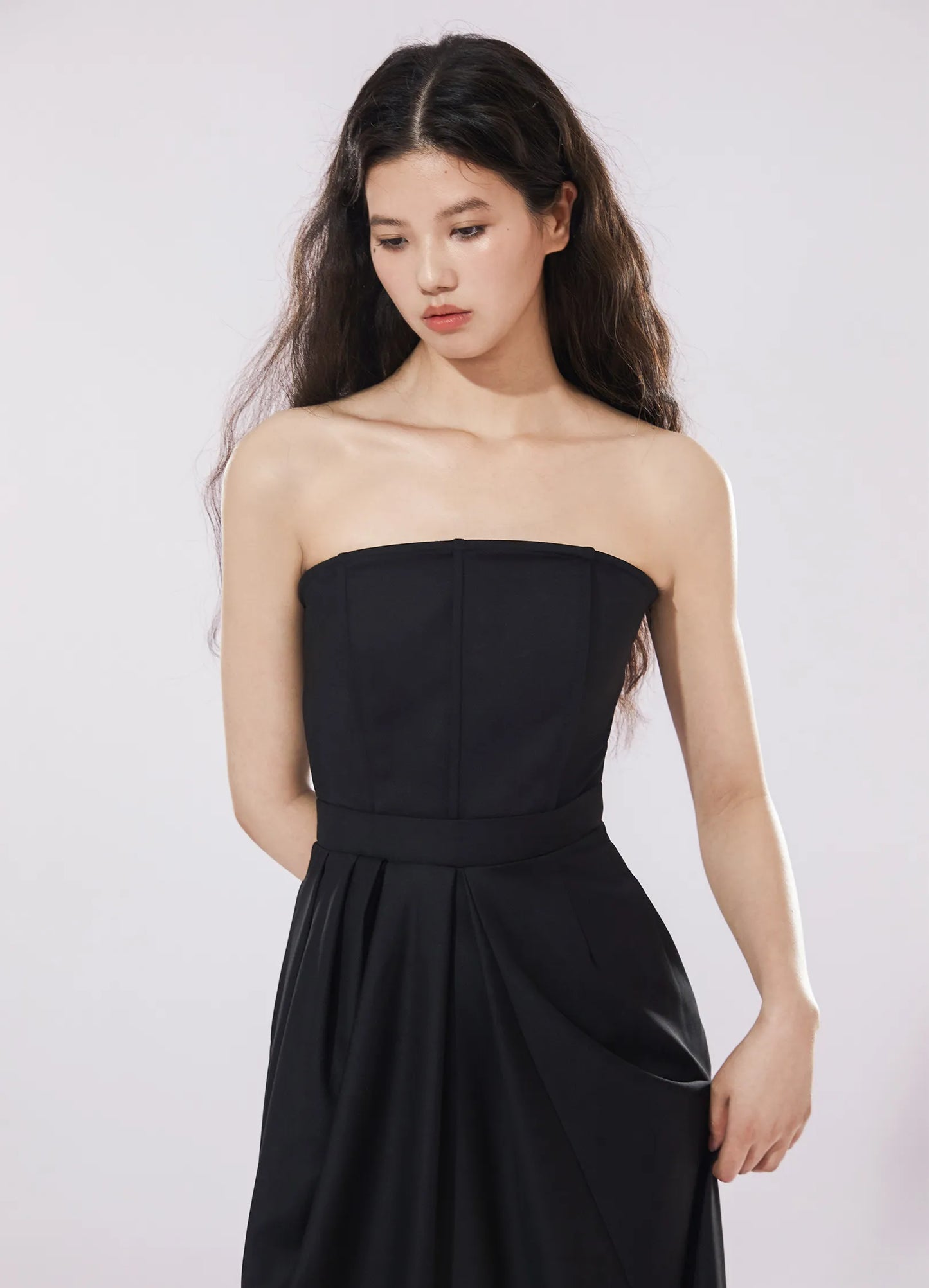 Pleated Evening Dress