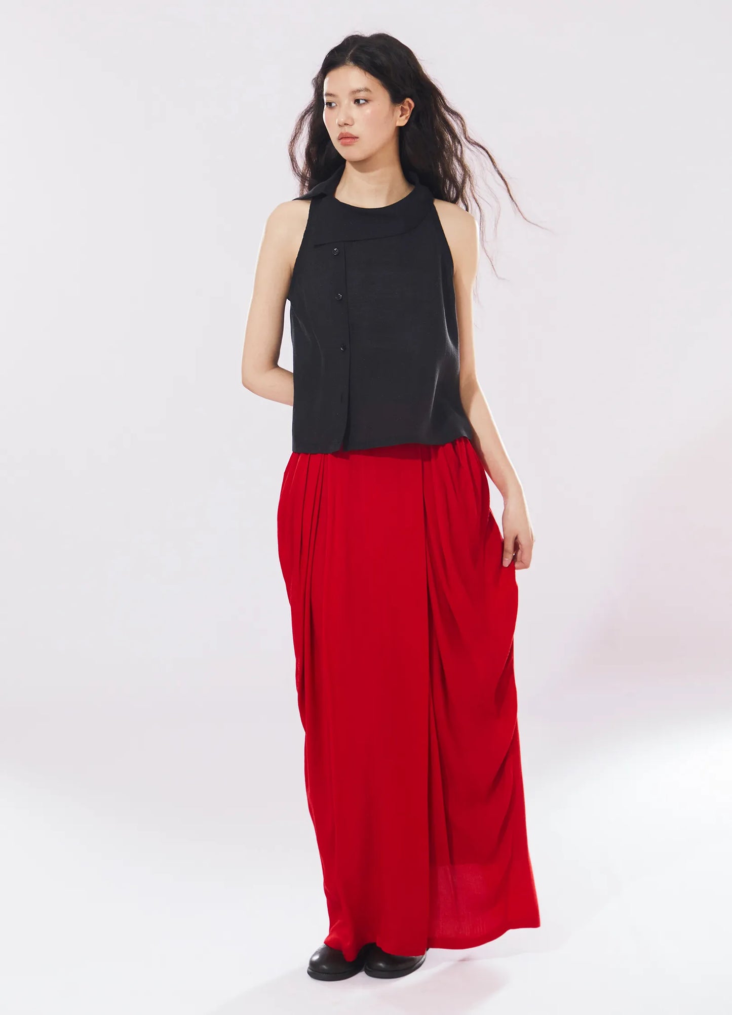 Pleated Full Body Skirt
