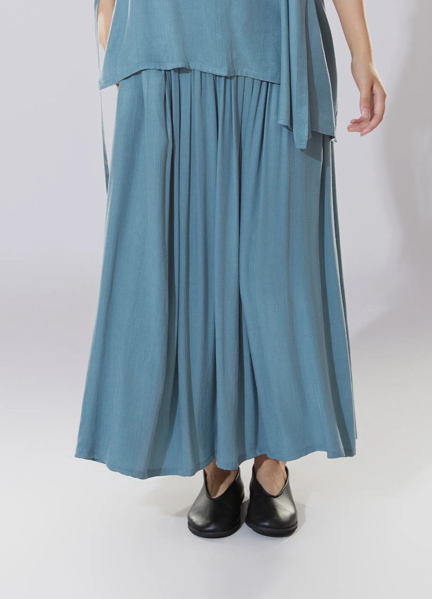 Pleated Wave Skirt