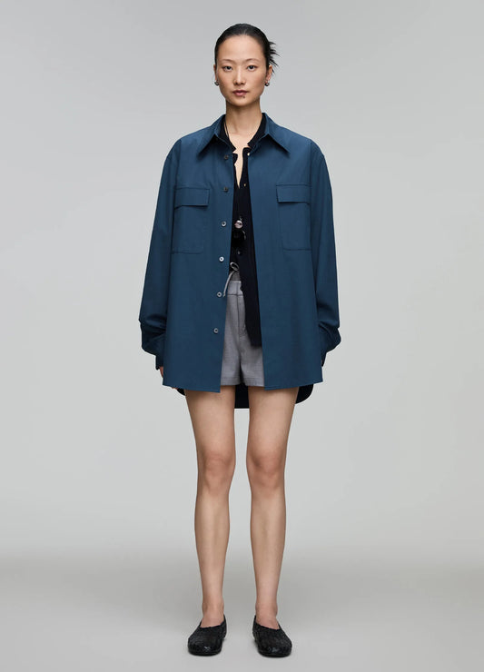 Pointed Collar Overshirt