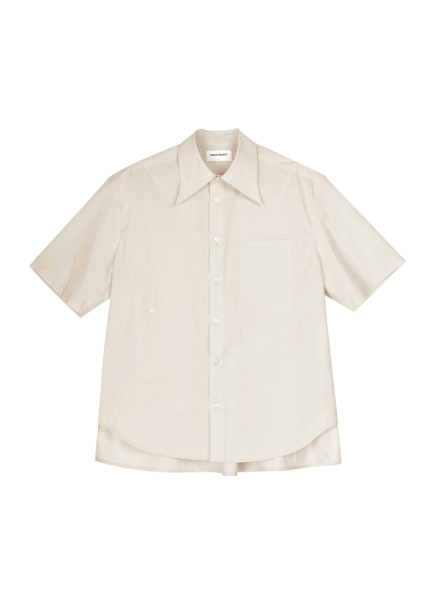 Pointed Collar SS Shirt