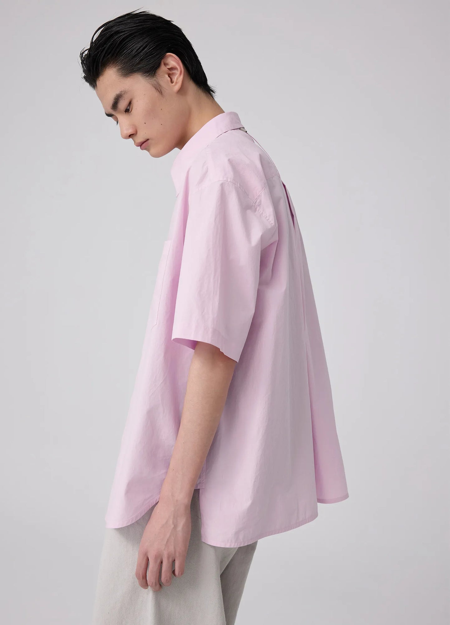 Pointed Collar SS Shirt