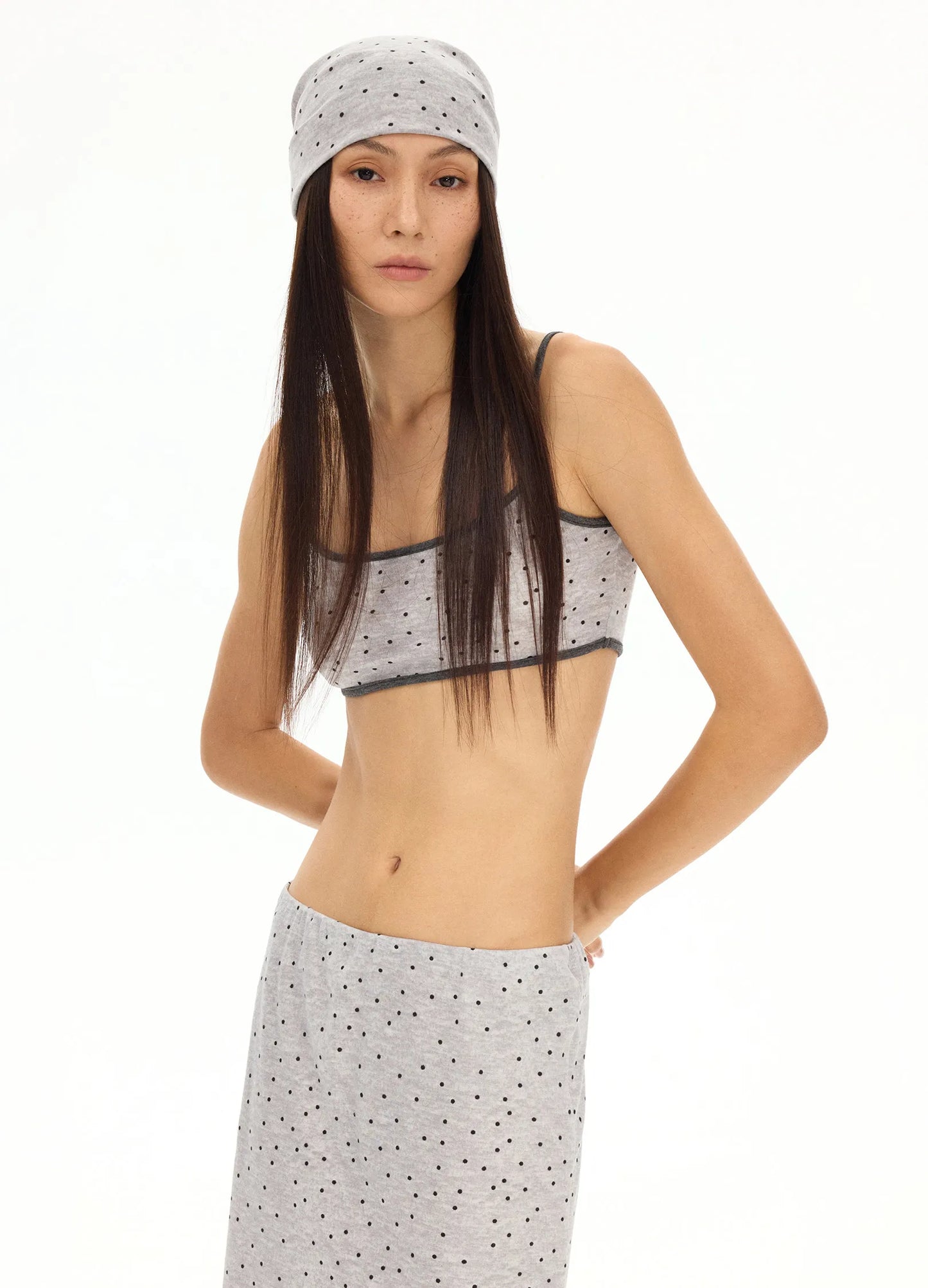 Polka Dot Knitted Bandana
