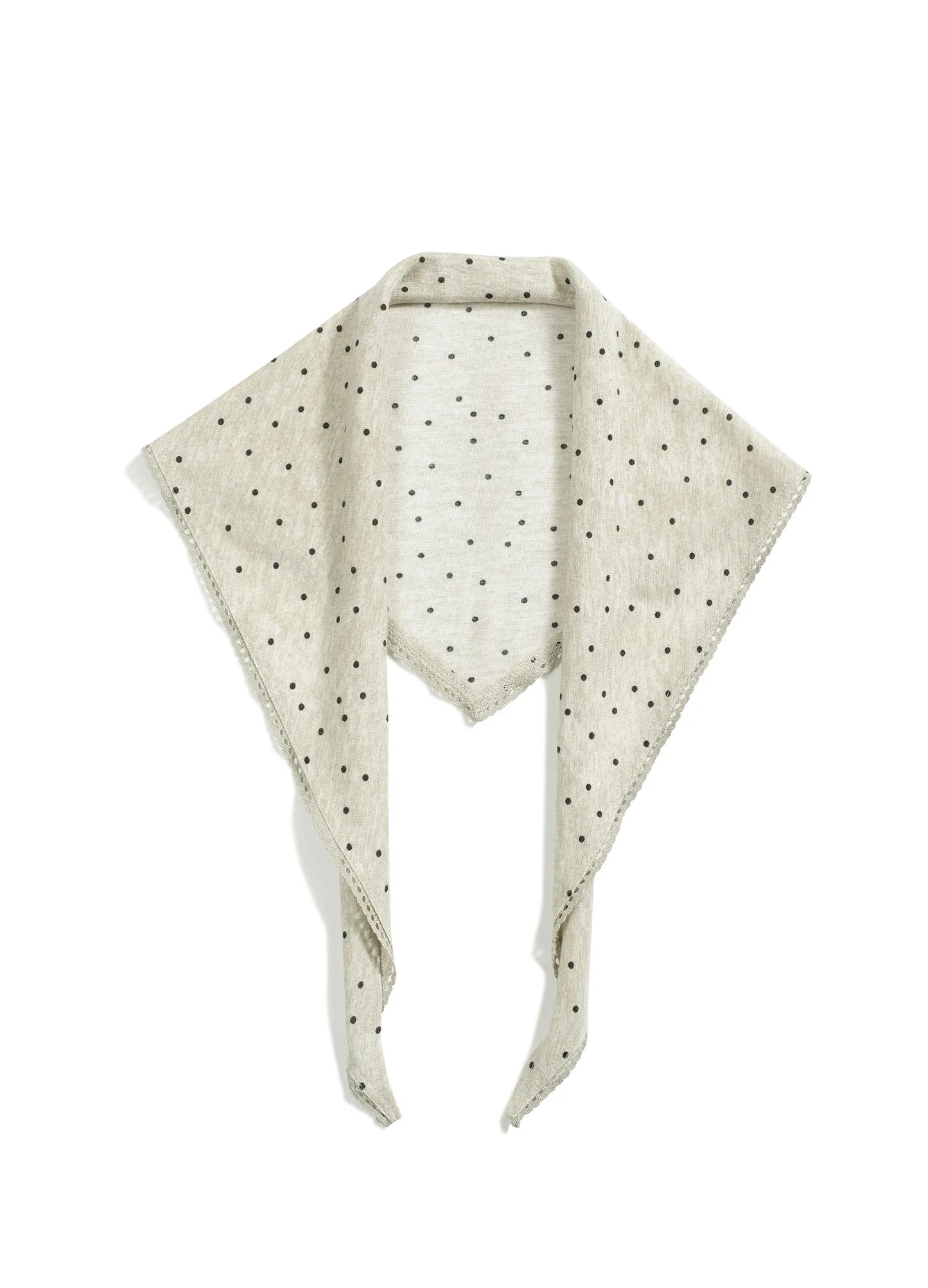 Polka Dot Knitted Bandana