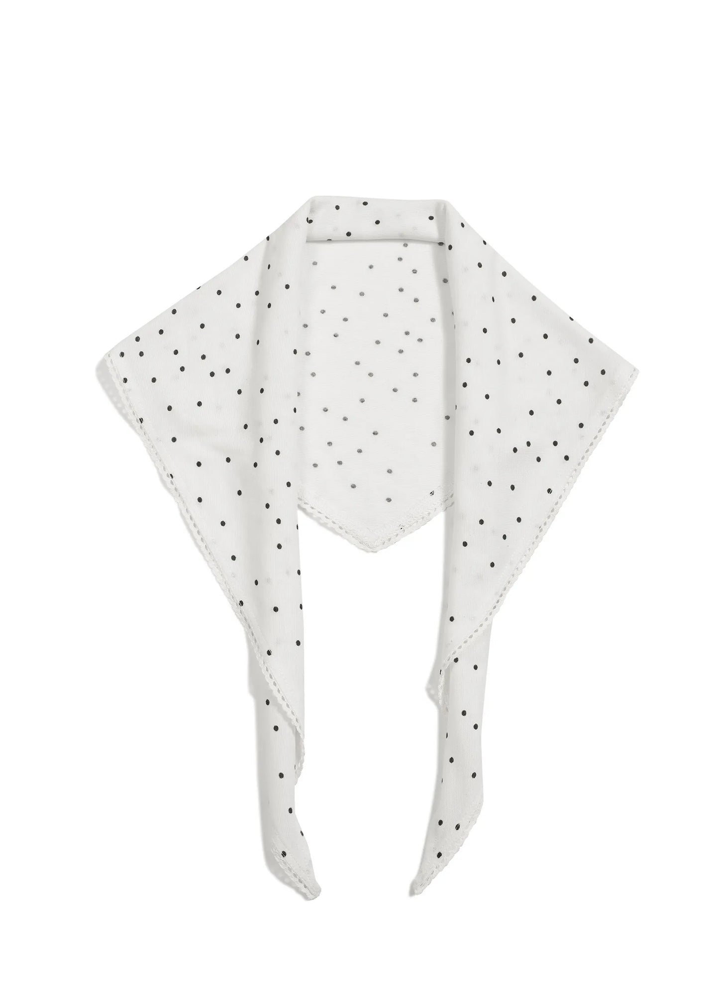 Polka Dot Knitted Bandana