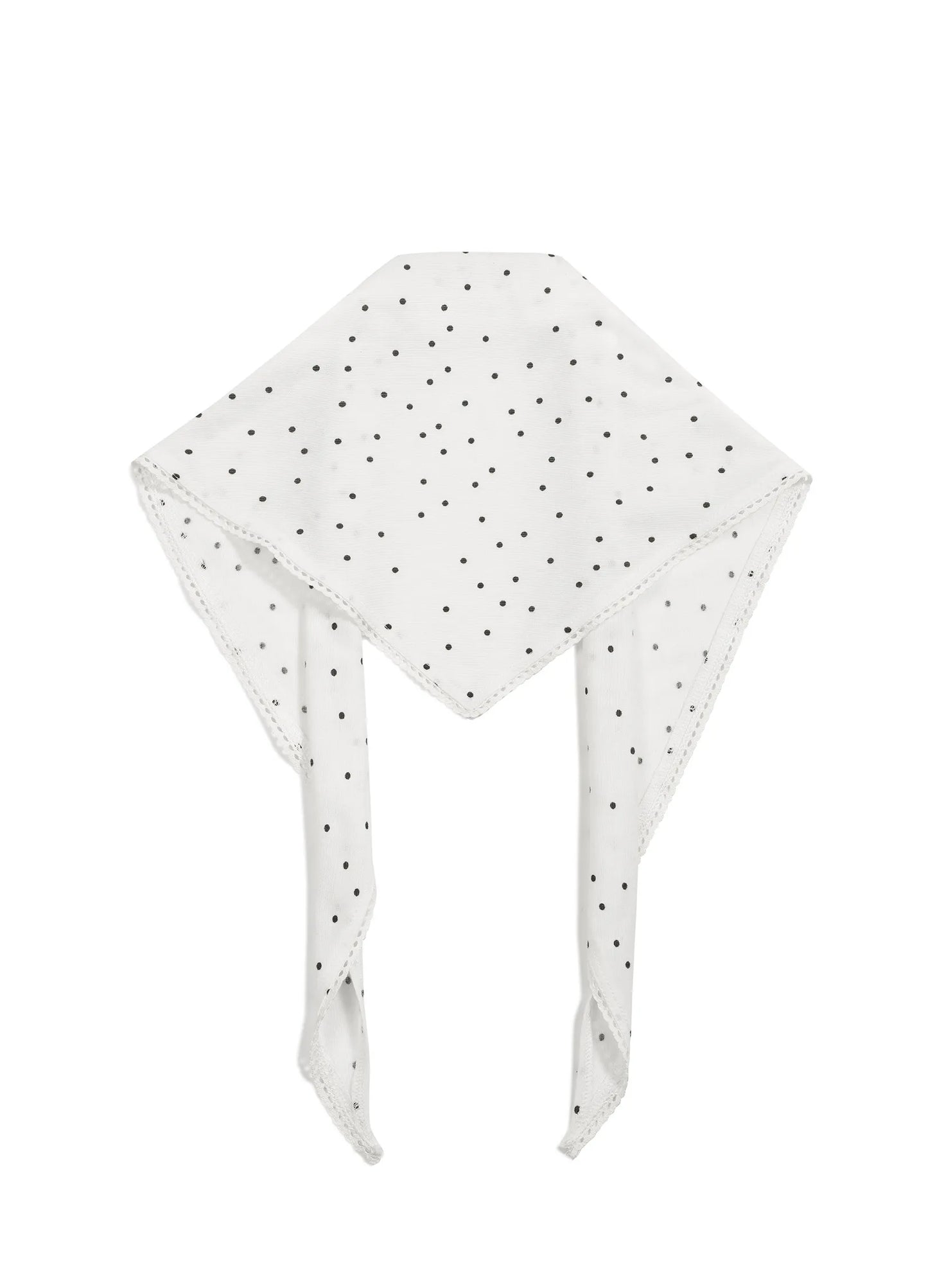 Polka Dot Knitted Bandana