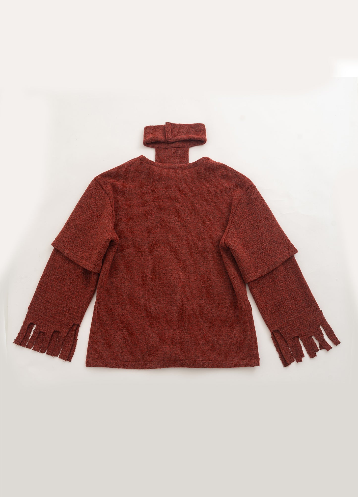 Raw Edge Turtleneck