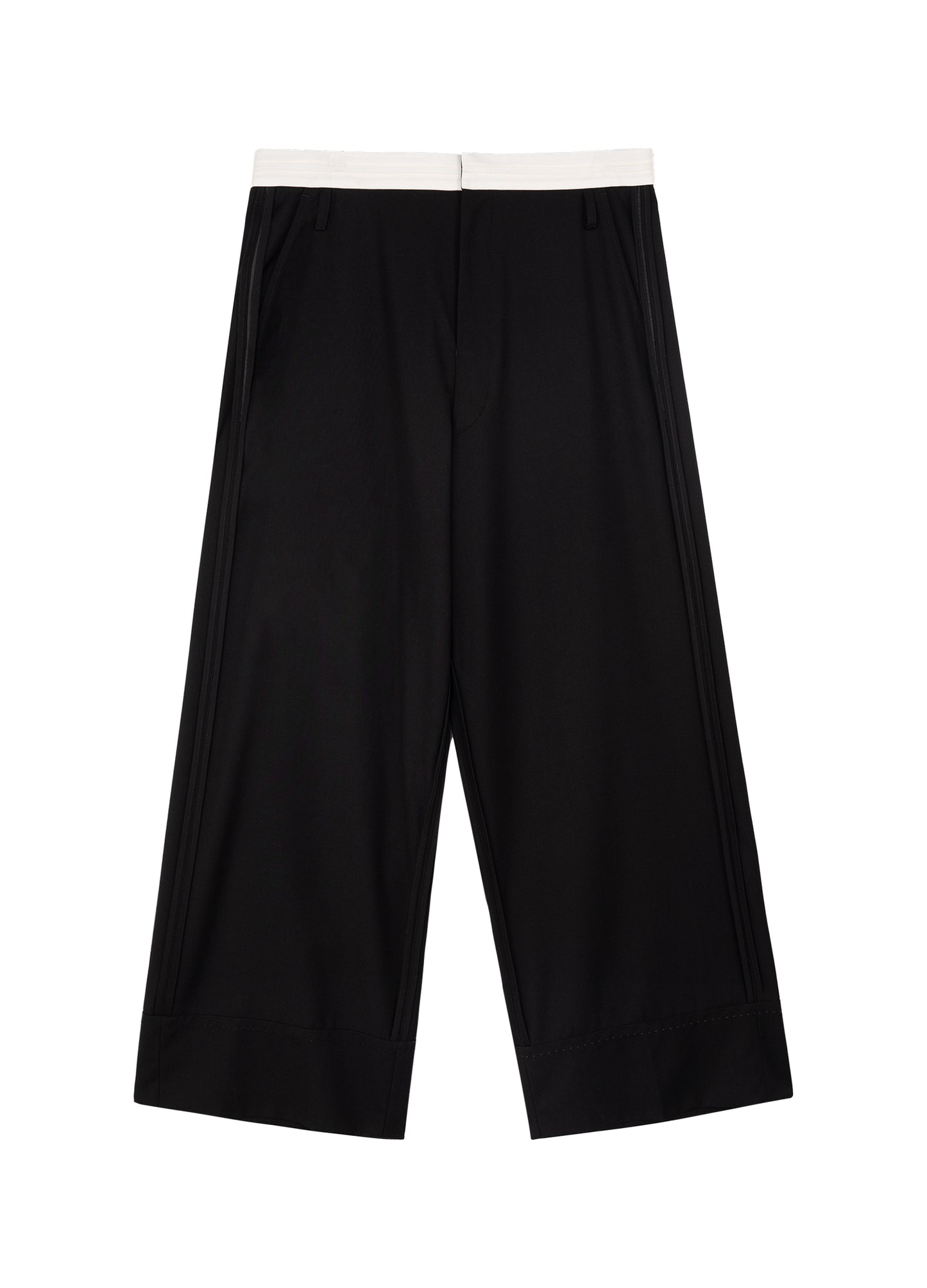 Reverse Seam Wide Leg Trousers