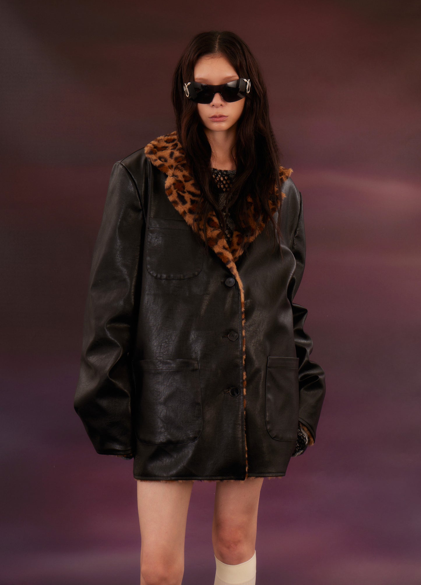 Reversible Leopard Jacket