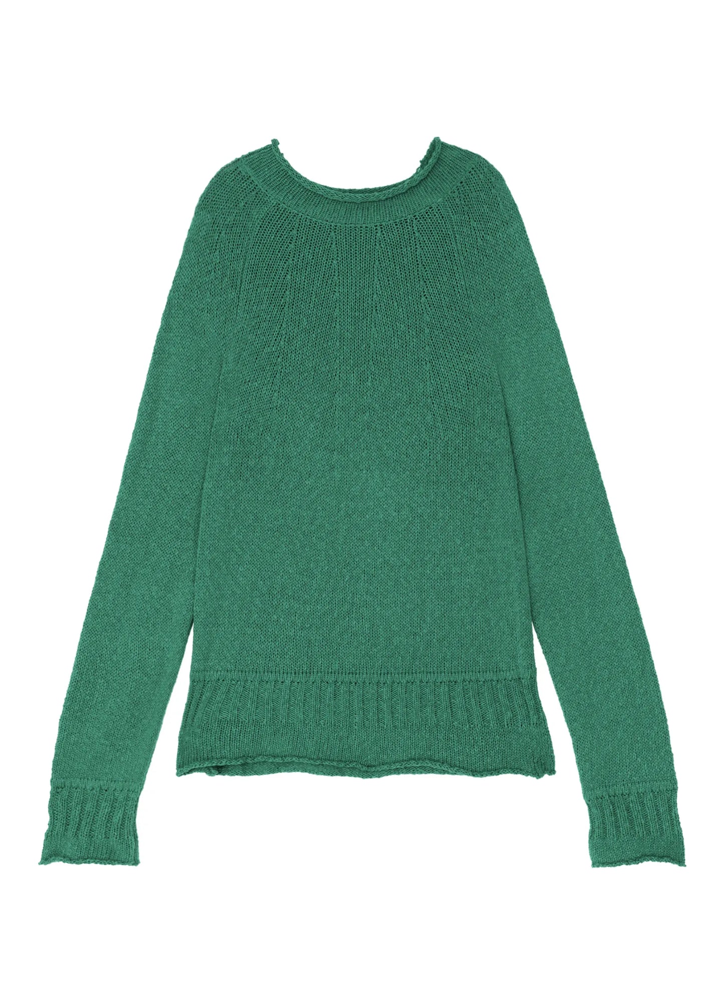 Rolled Edge Knit Sweater
