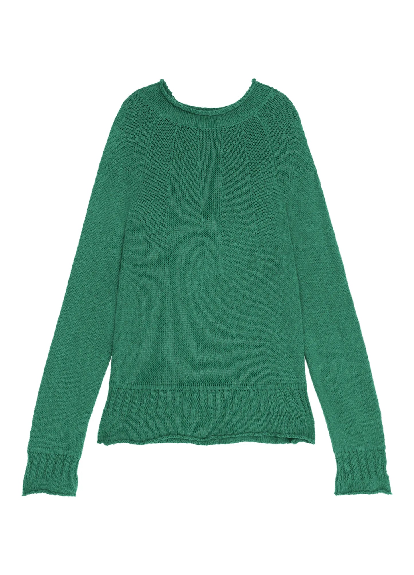 Rolled Edge Knit Sweater