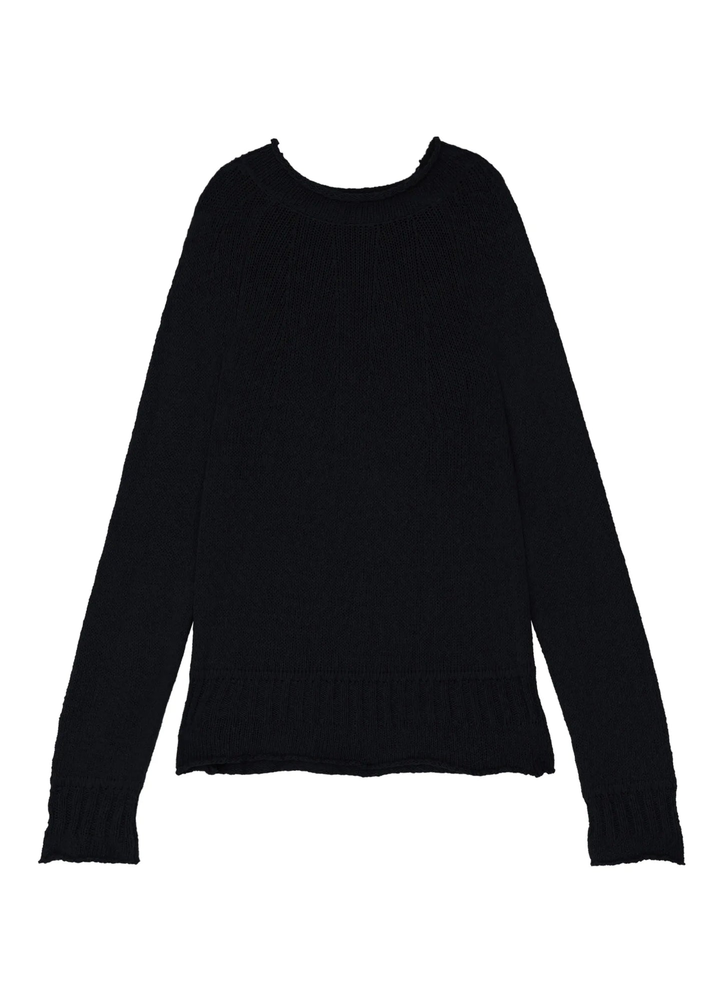 Rolled Edge Knit Sweater