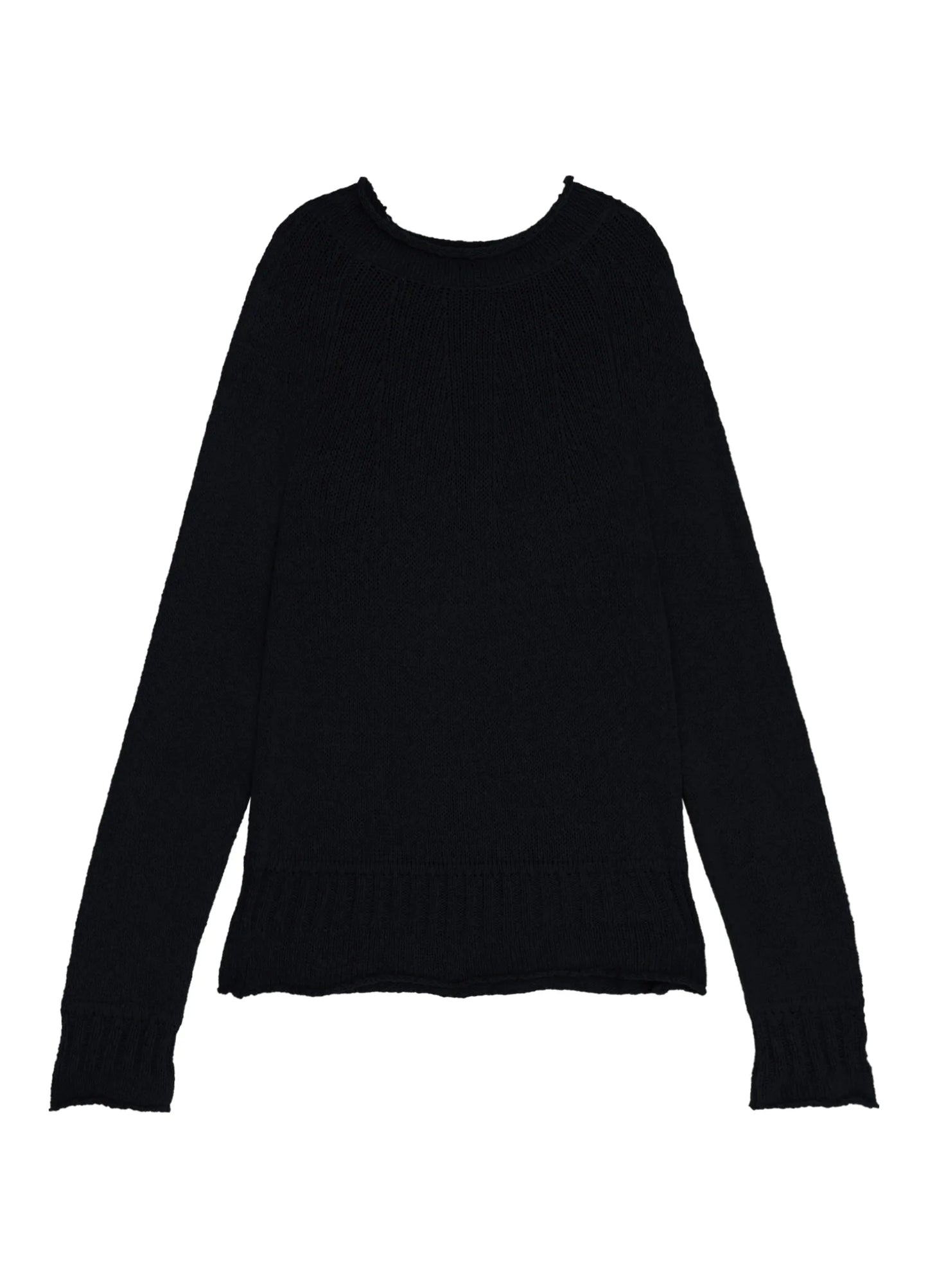 Rolled Edge Knit Sweater