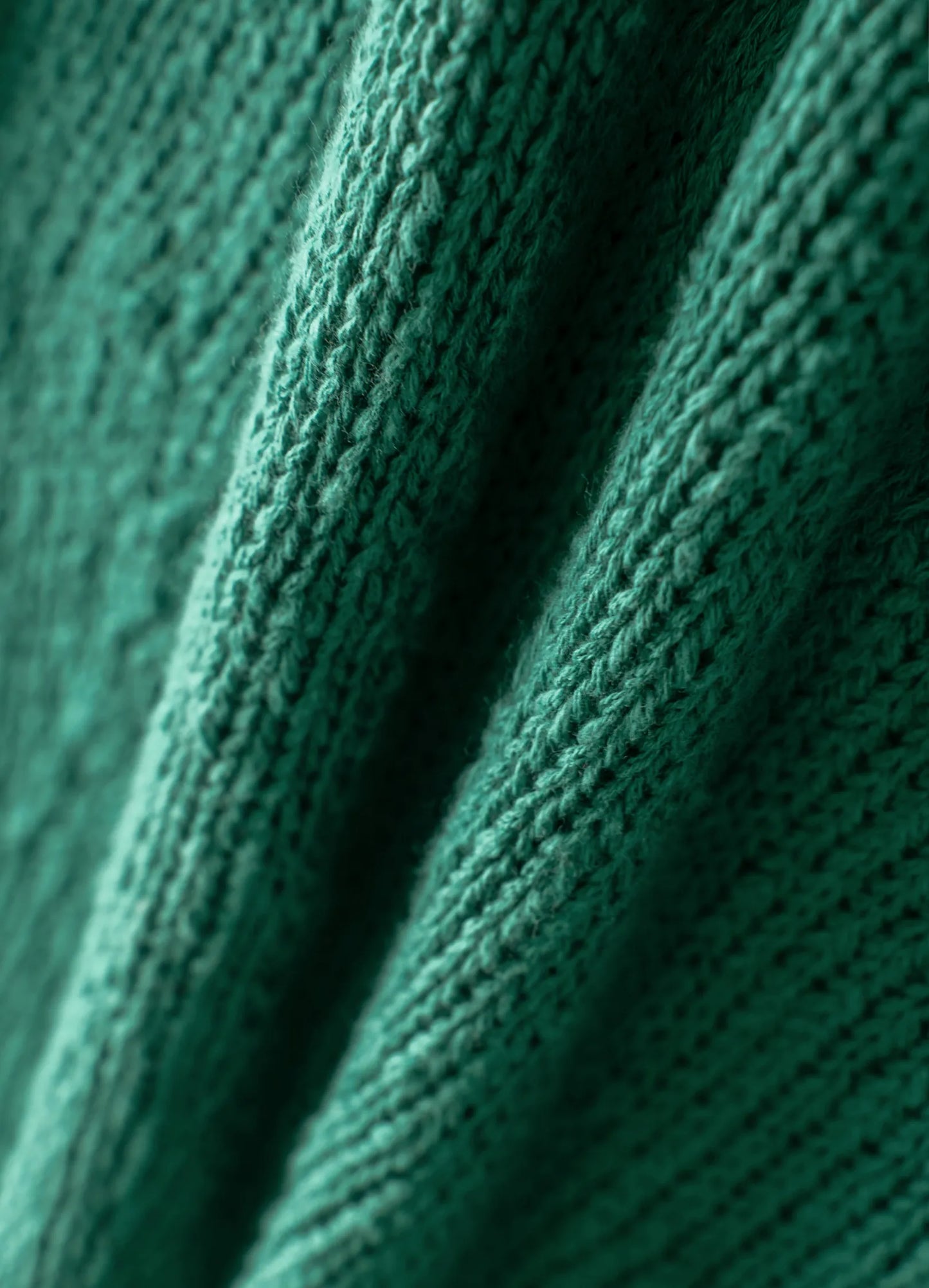 Rolled Edge Knit Sweater