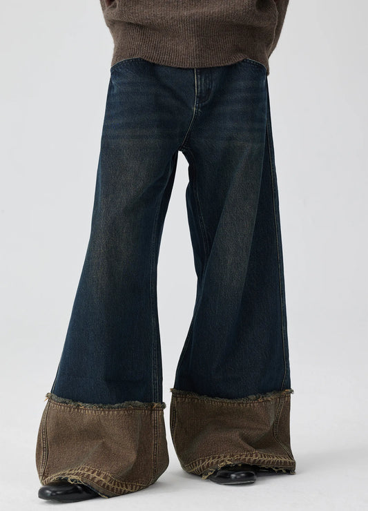 Raw Edge Cuff Denim